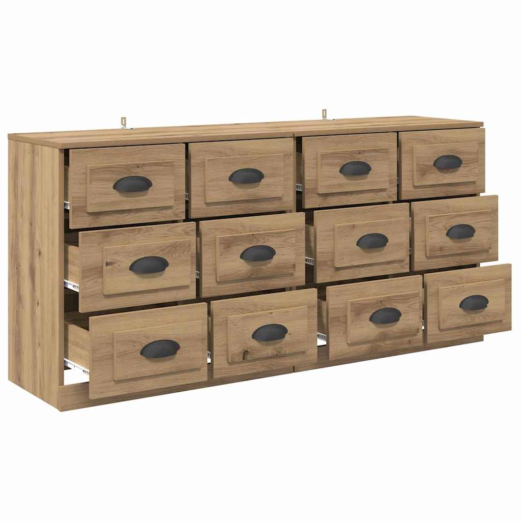 Sideboards 2 pcs Artisan Oak 70 x 35.5 x 67.5 cm