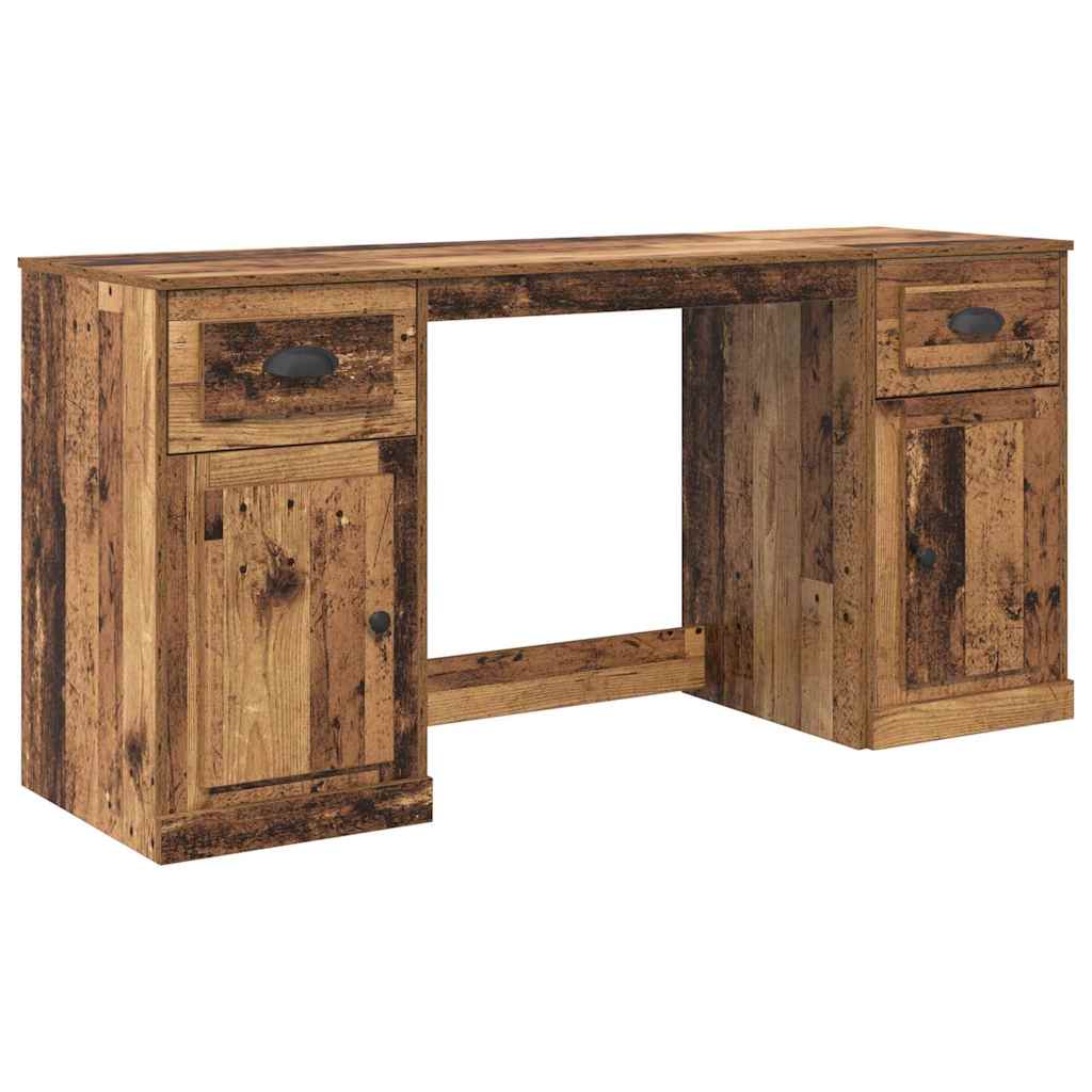 Desk with Cabinet Old Wood Engineered Wood 154.5 x 50 x 75 cm