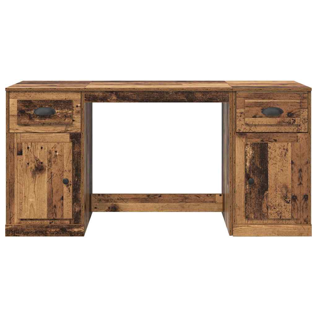 Desk with Cabinet Old Wood Engineered Wood 154.5 x 50 x 75 cm