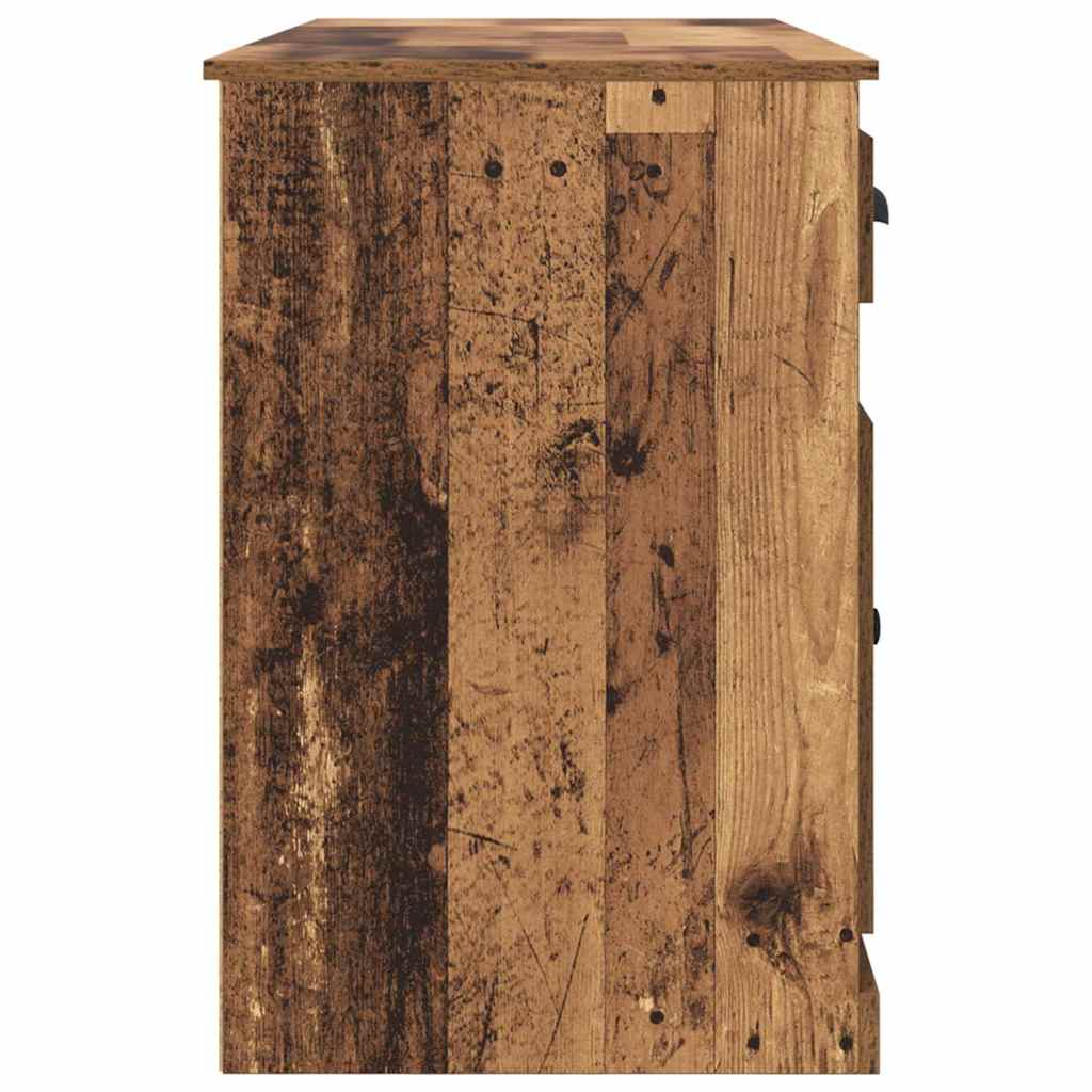 Desk with Cabinet Old Wood Engineered Wood 154.5 x 50 x 75 cm