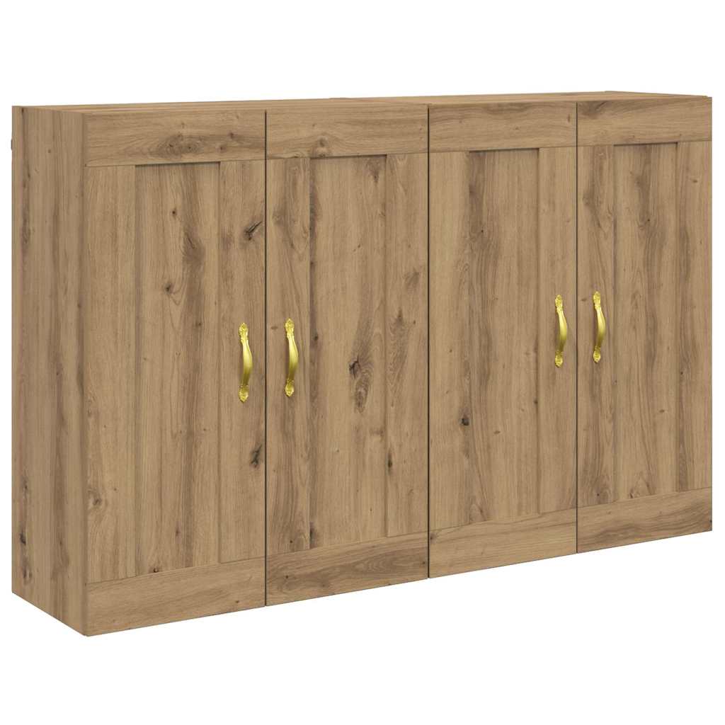 Wall-mounted Cabinet 2 pcs Artisan Oak 69.5 x 34 x 90 cm