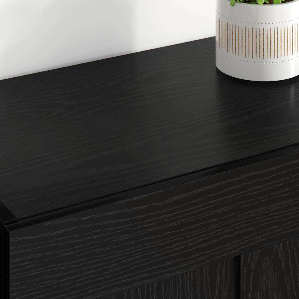 Wall-mounted Cabinet 2 pcs Black Oak 69.5 x 34 x 90 cm