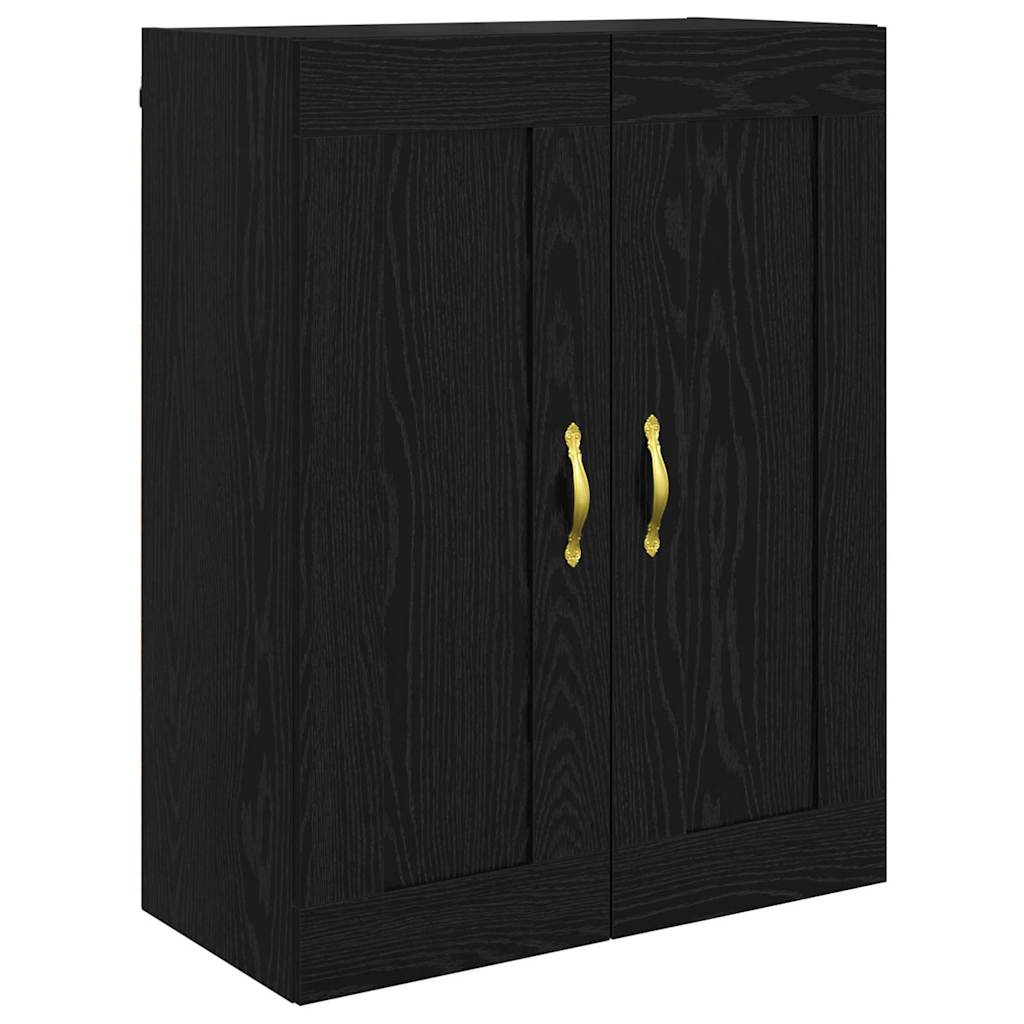 Wall-mounted Cabinet 2 pcs Black Oak 69.5 x 34 x 90 cm