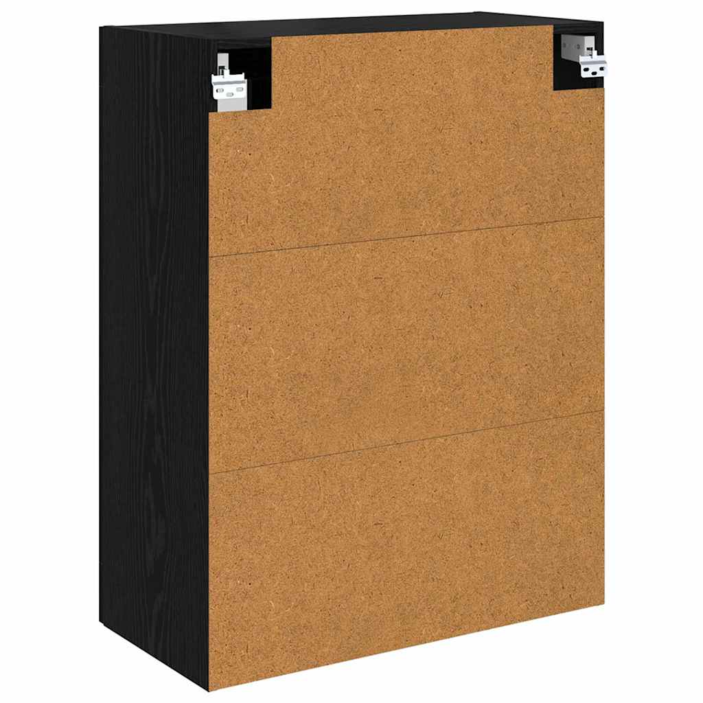 Wall-mounted Cabinet 2 pcs Black Oak 69.5 x 34 x 90 cm