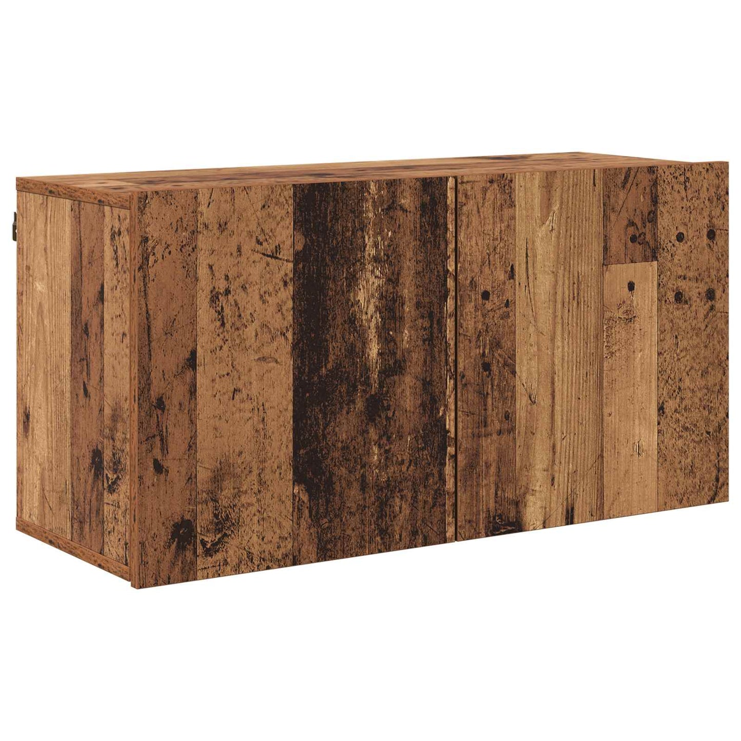 TV Cabinet Wall-mounted 4 pcs Old Wood Engineered Wood