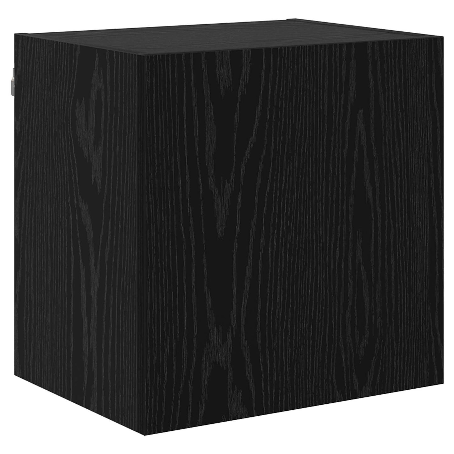 TV Wall Unit 5 pcs Black Oak Engineered Wood