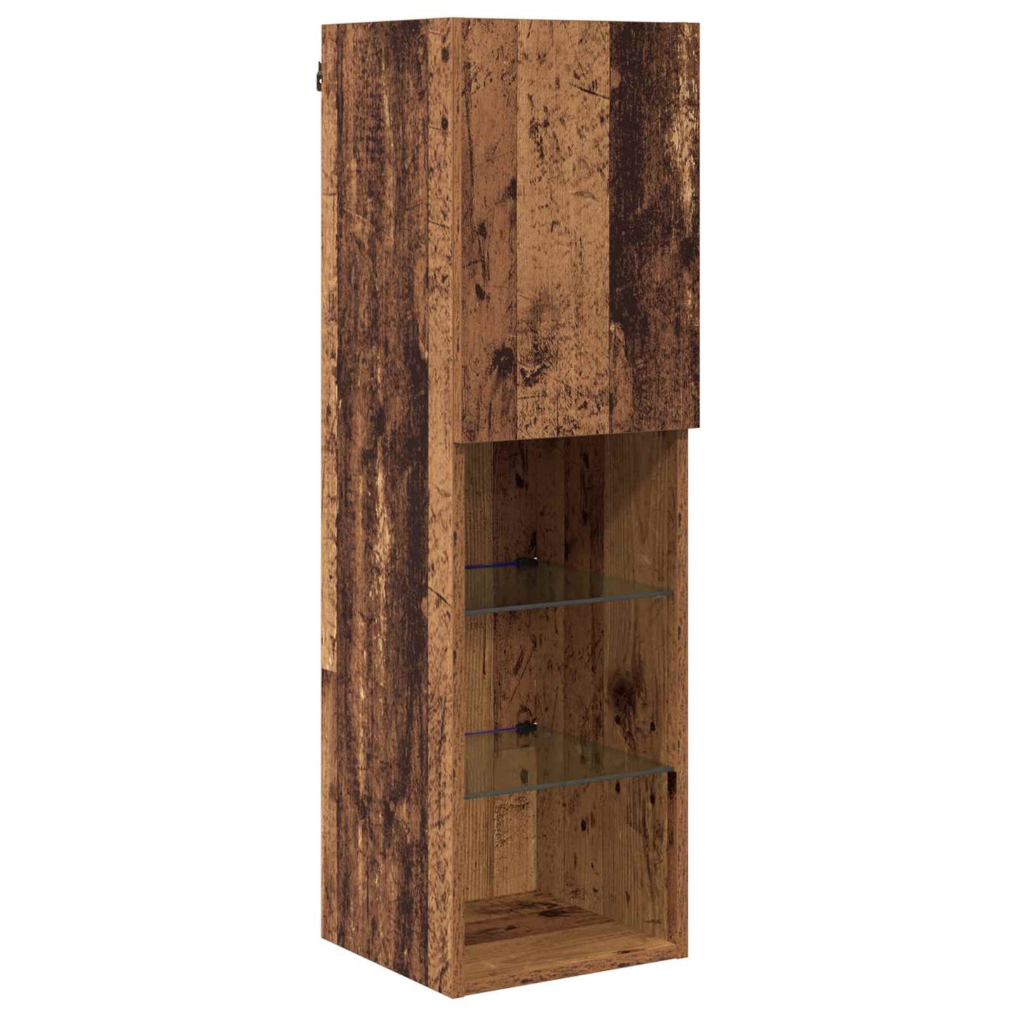 TV Wall Cabinet Set Wall-mounted 7 pcs Old Wood Engineered Wood