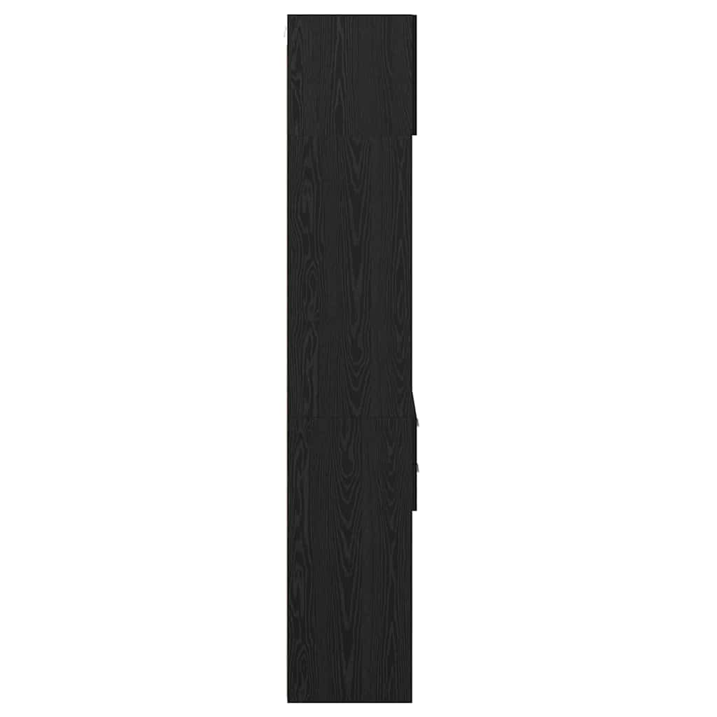 Highboard Black Oak 50 x 42.5 x 225 cm Engineered Wood