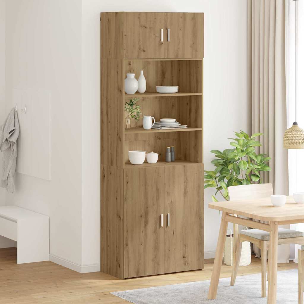 Storage Cabinet Artisan Oak 80 x 42.5 x 225 cm Engineered Wood