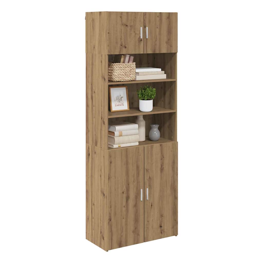 Storage Cabinet Artisan Oak 80 x 42.5 x 225 cm Engineered Wood