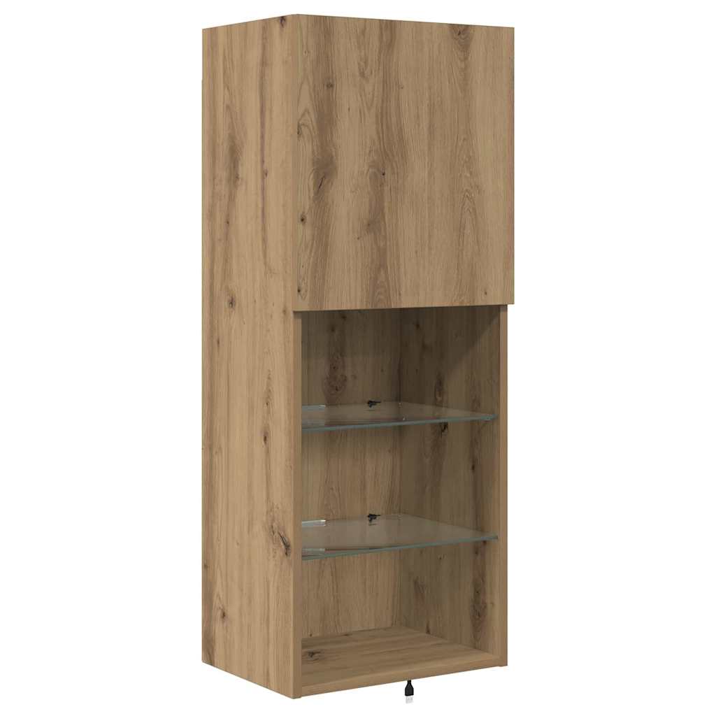 TV Wall Units Wall-mounted 4 pcs Artisan Oak Engineered Wood