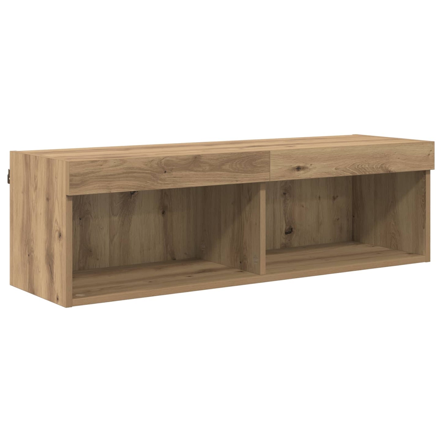 TV Wall Cabinet Set with LED 5 pcs Artisan Oak Engineered Wood