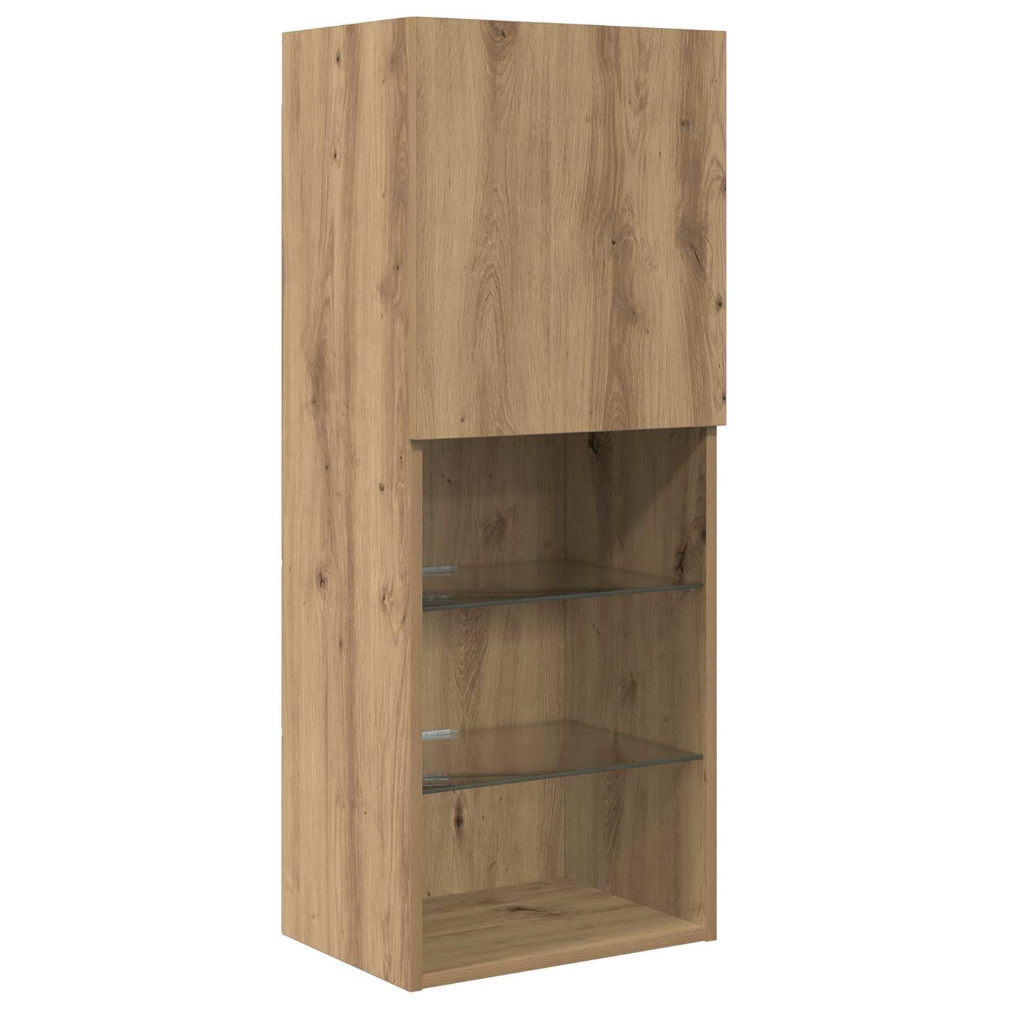 TV Wall Units with LED 5 pcs Artisan Oak Engineered Wood