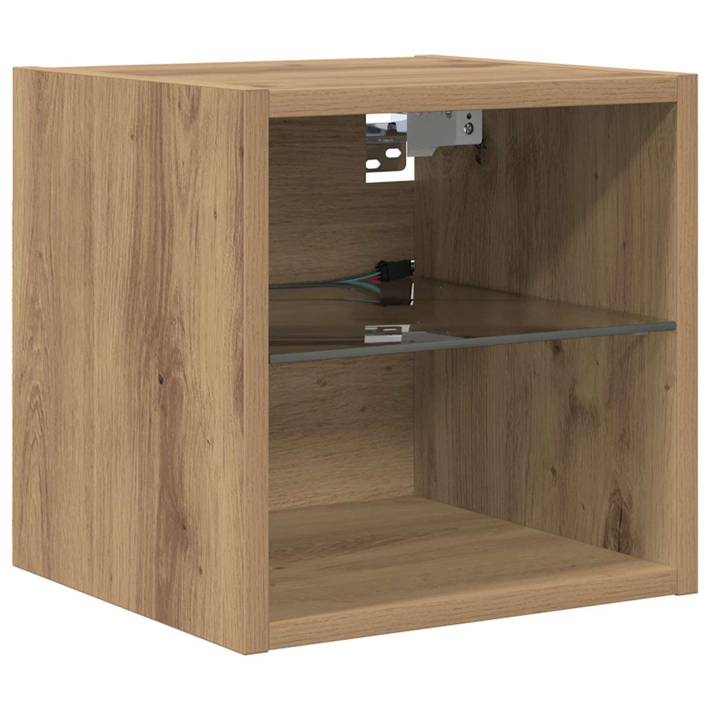 TV Wall Unit with LED 4 pcs Artisan Oak Engineered Wood