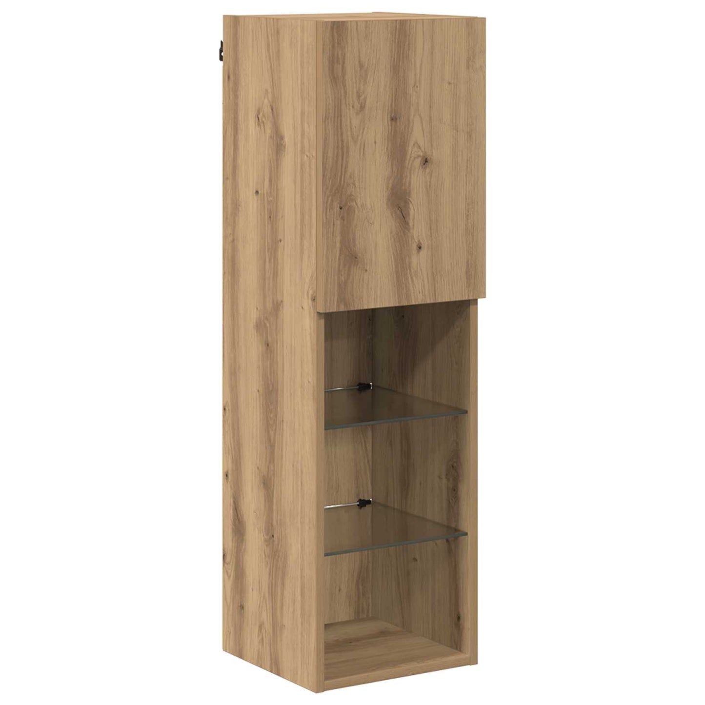 TV Wall Cabinet Set with LED 6 pcs Artisan Oak Engineered Wood