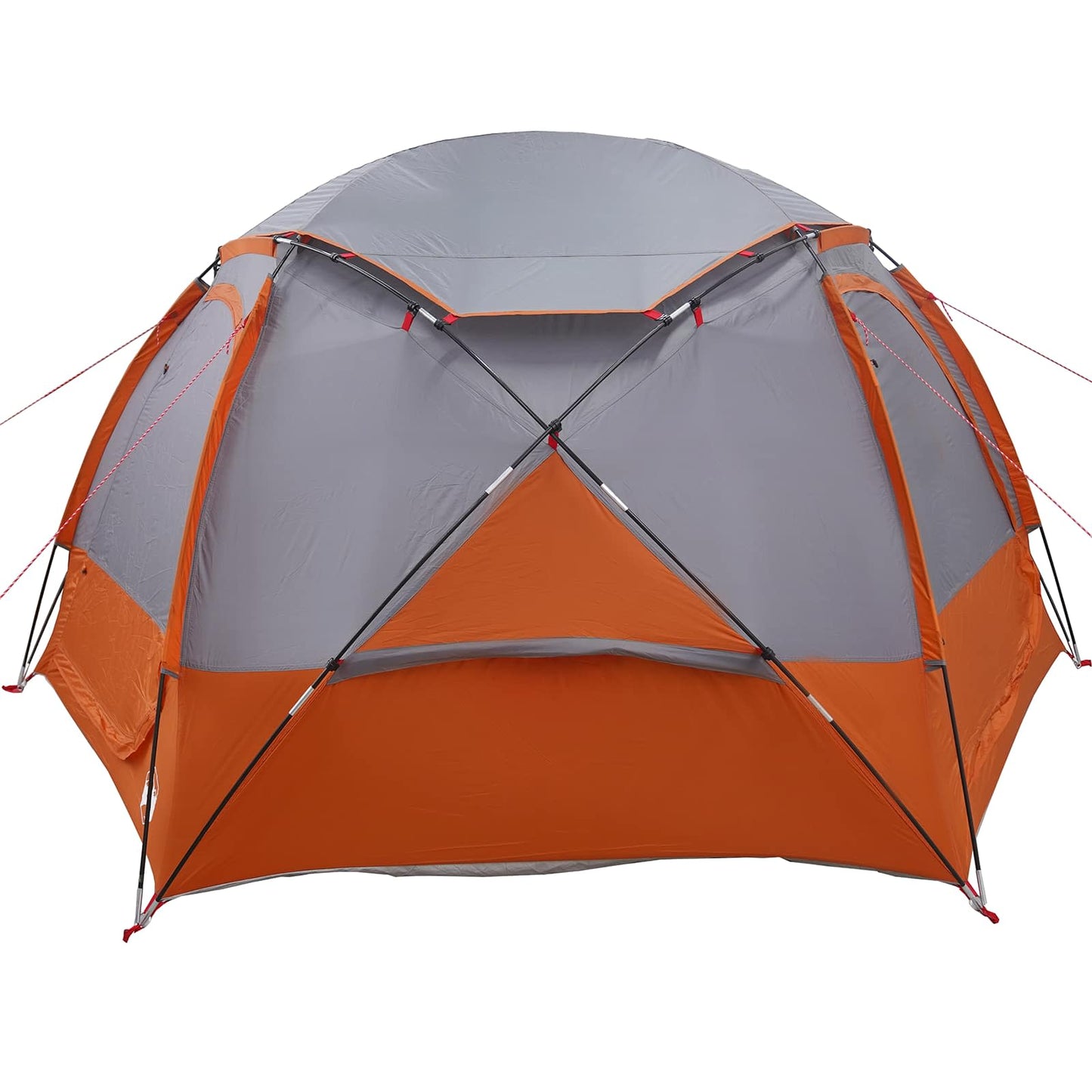Dome Tent with Removable Rainfly Grey and Orange 4-Person