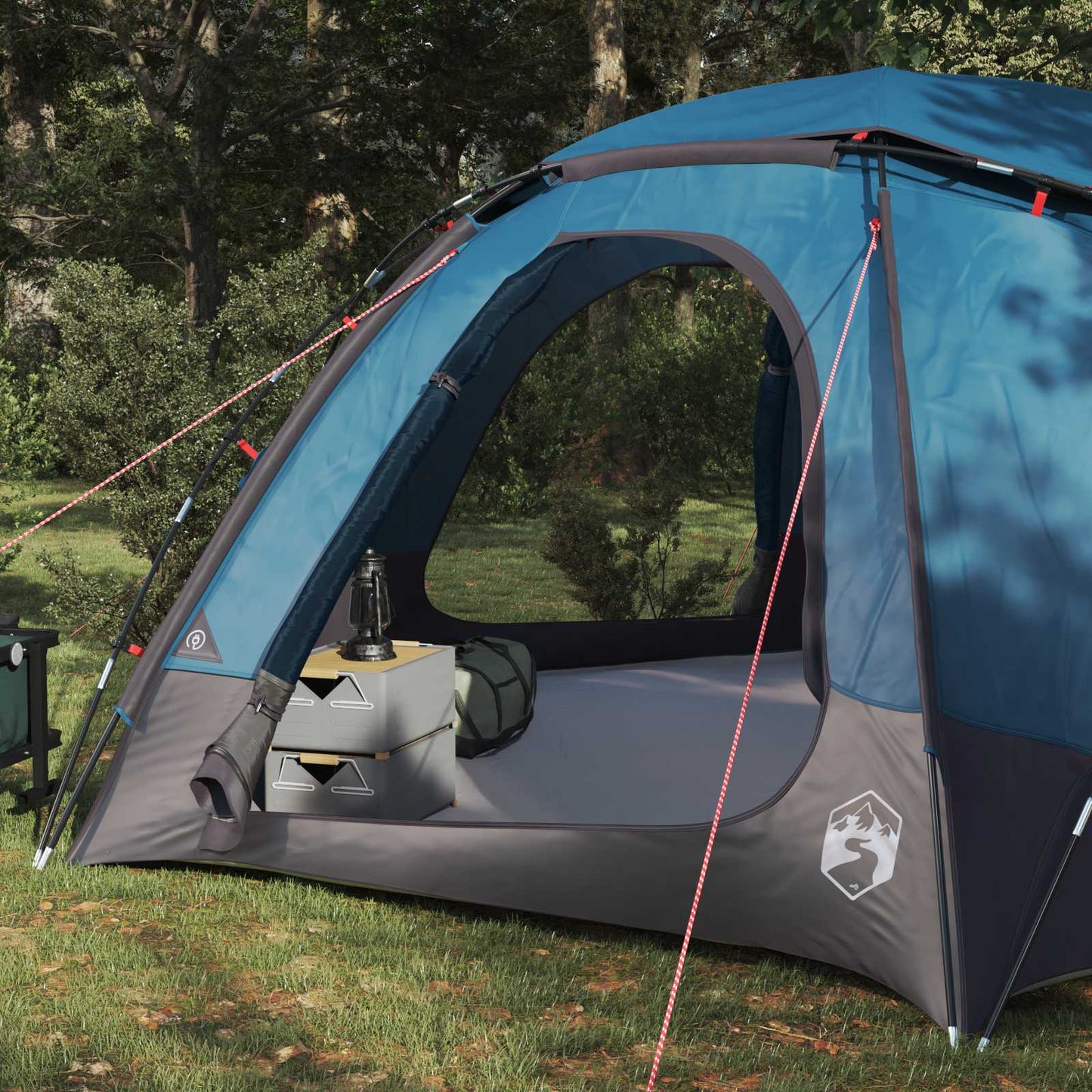 Dome Tent with Removable Rainfly Blue 8-Person