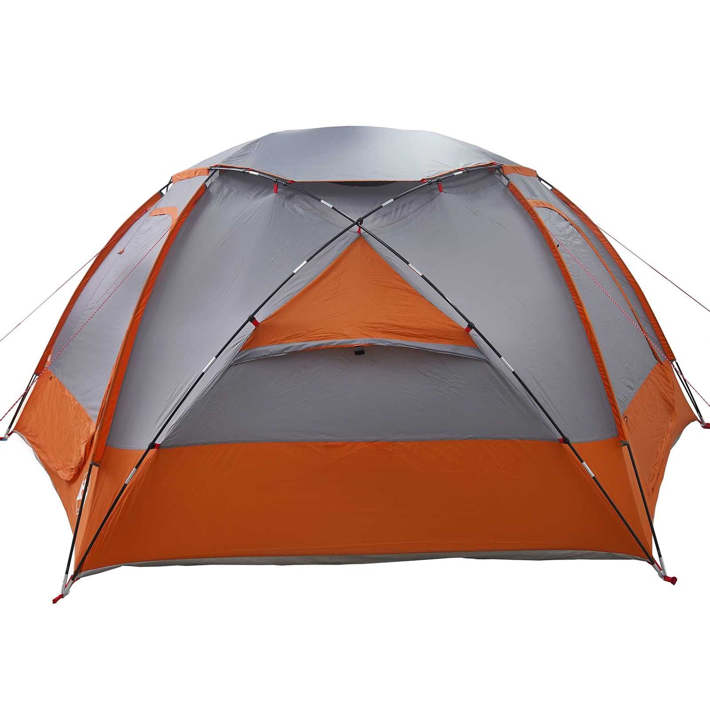 Dome Tent with Removable Rainfly Grey and Orange 8-Person