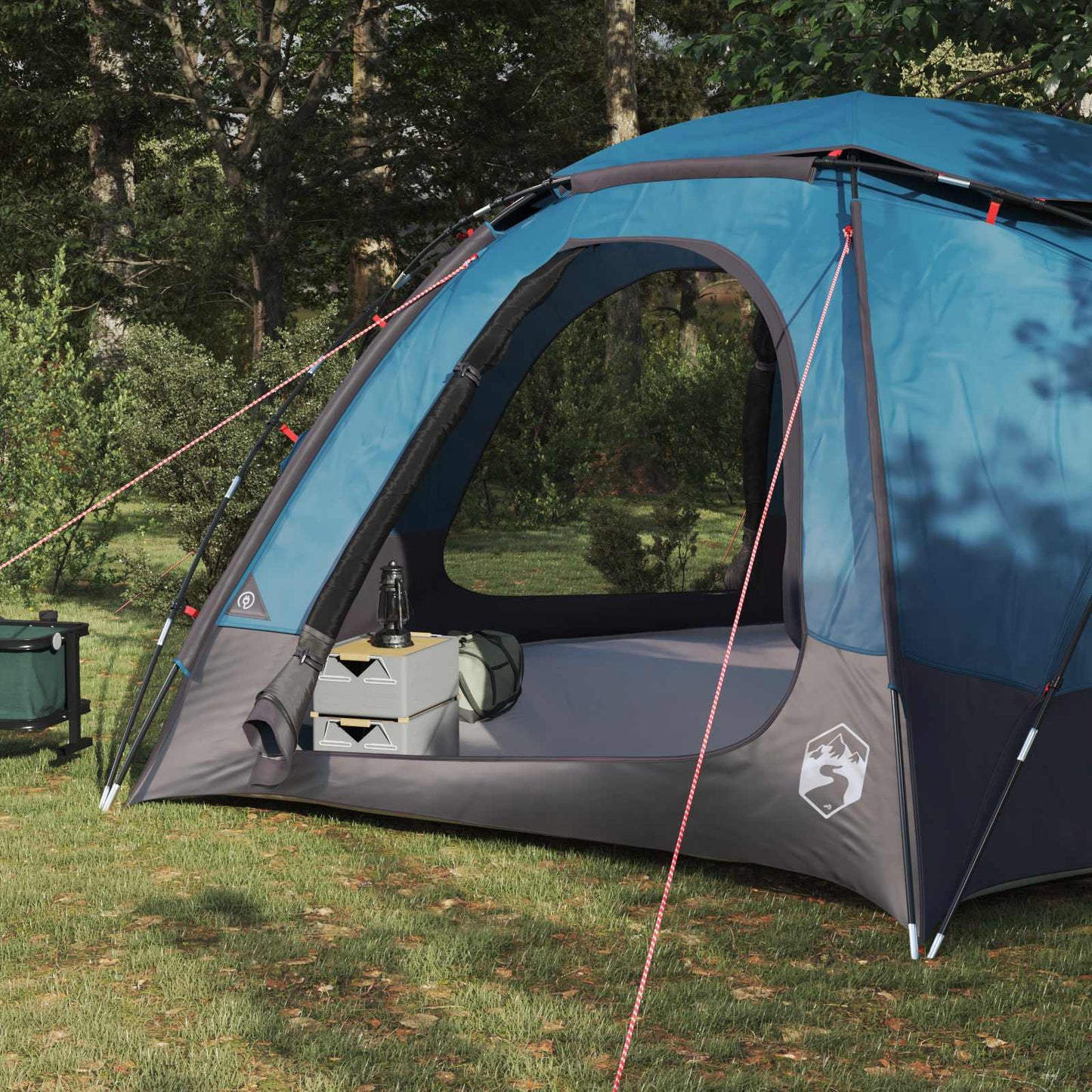 Dome Tent with Removable Rainfly Blue 12-Person