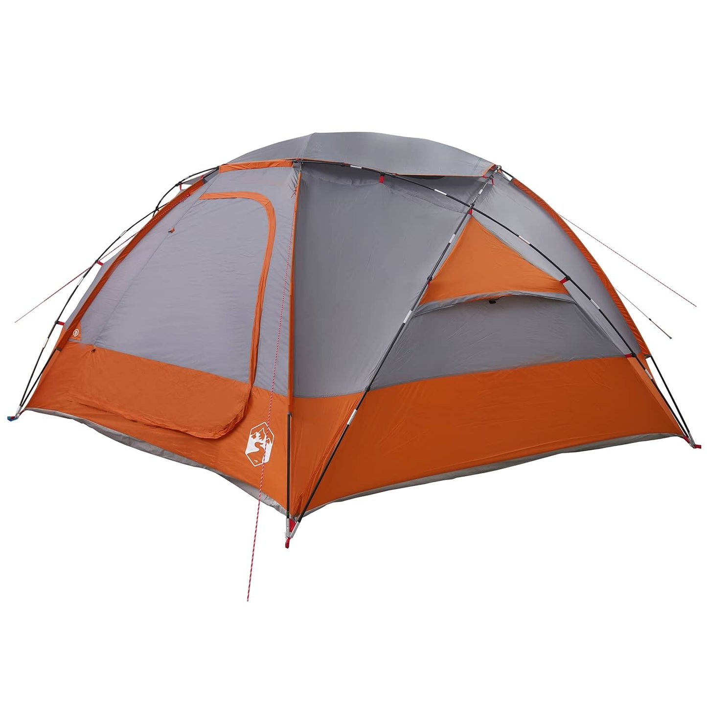 Dome Tent with Removable Rainfly Grey and Orange 12-Person