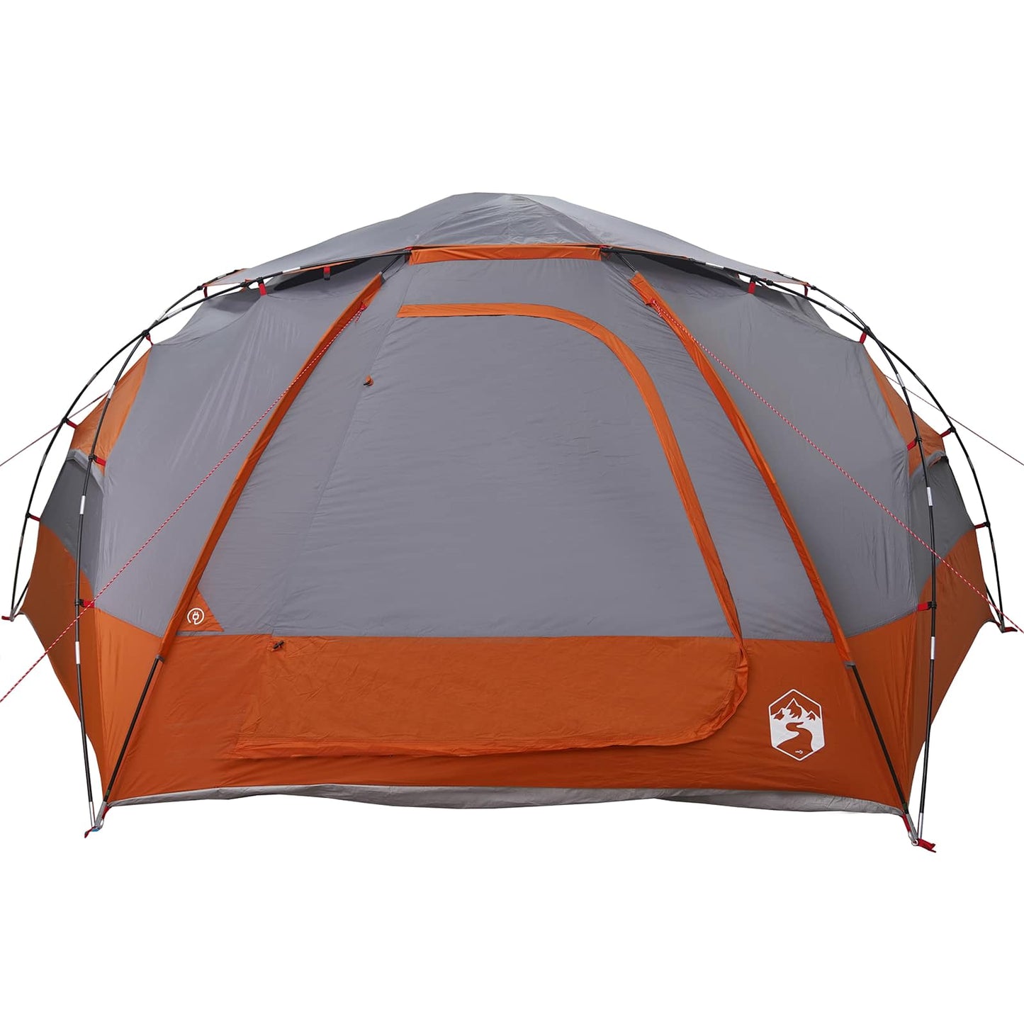 Dome Tent with Removable Rainfly Grey and Orange 12-Person