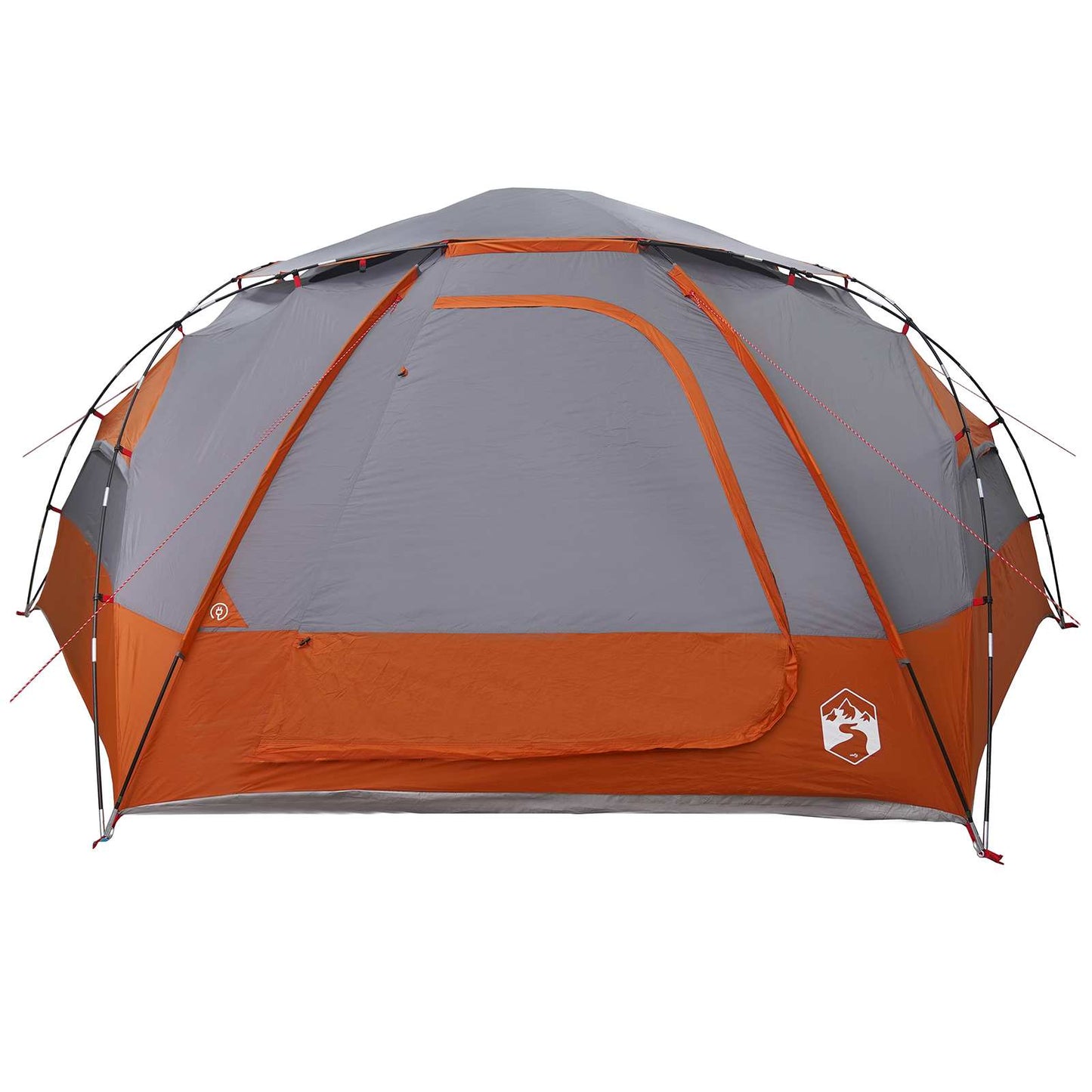 Dome Tent with Removable Rainfly Grey and Orange 12-Person