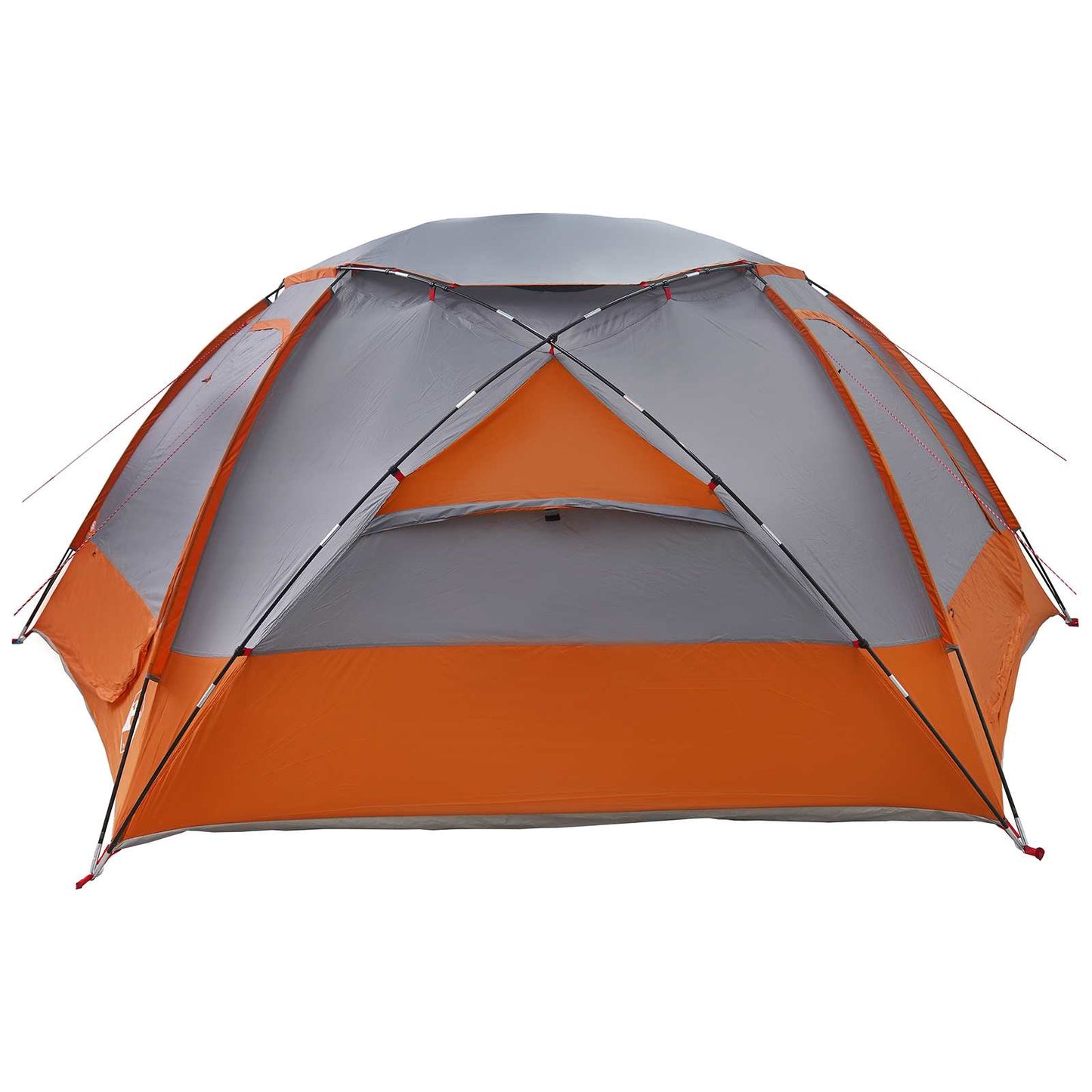 Dome Tent with Removable Rainfly Grey and Orange 12-Person