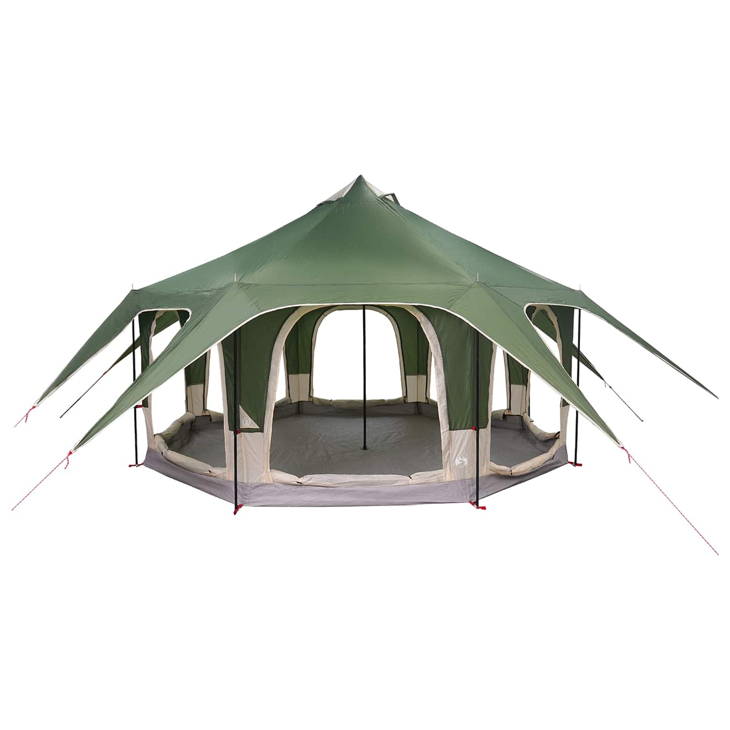 Family Tent Green 5-Person 185T Polyester with PU Coating