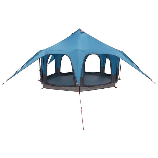 Family Tent 5-Person Blue 185T Polyester with PU Coating