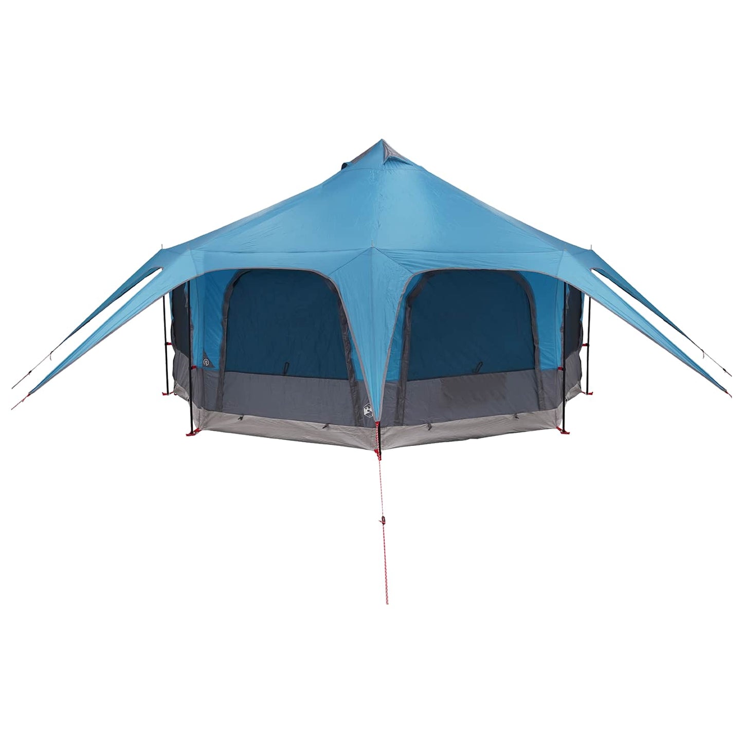 Family Tent Blue 5-Person 185T Polyester with PU Coating