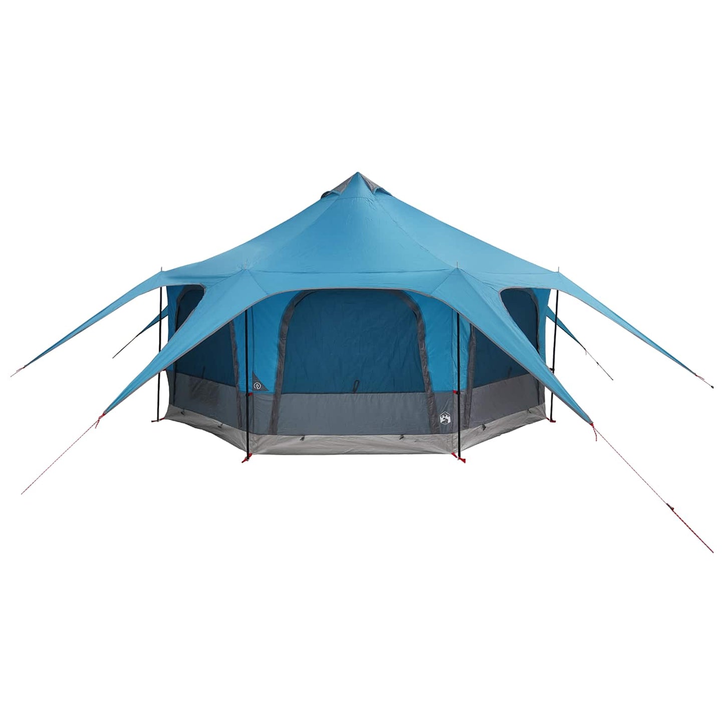 Family Tent Blue 5-Person 185T Polyester with PU Coating