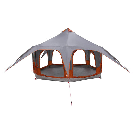 Family Tent 5-Person Grey and Orange