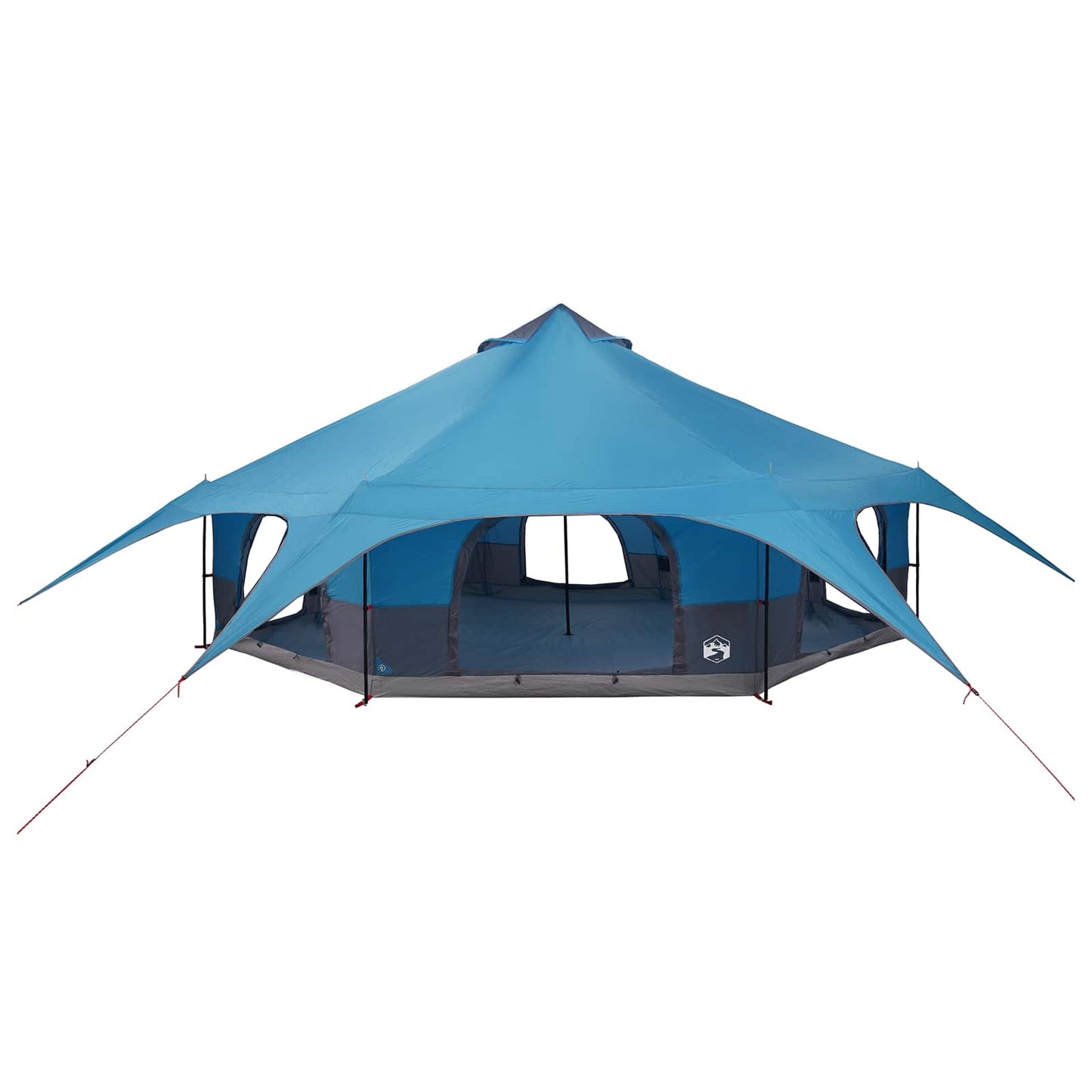 Family Tent Blue 18-Person 185T Polyester with PU Coating