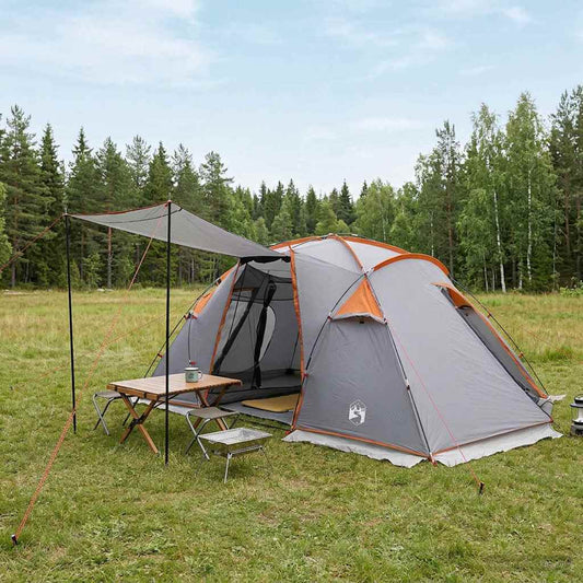 Tunnel Tent Grey and Orange 520 x 260 x 175 cm