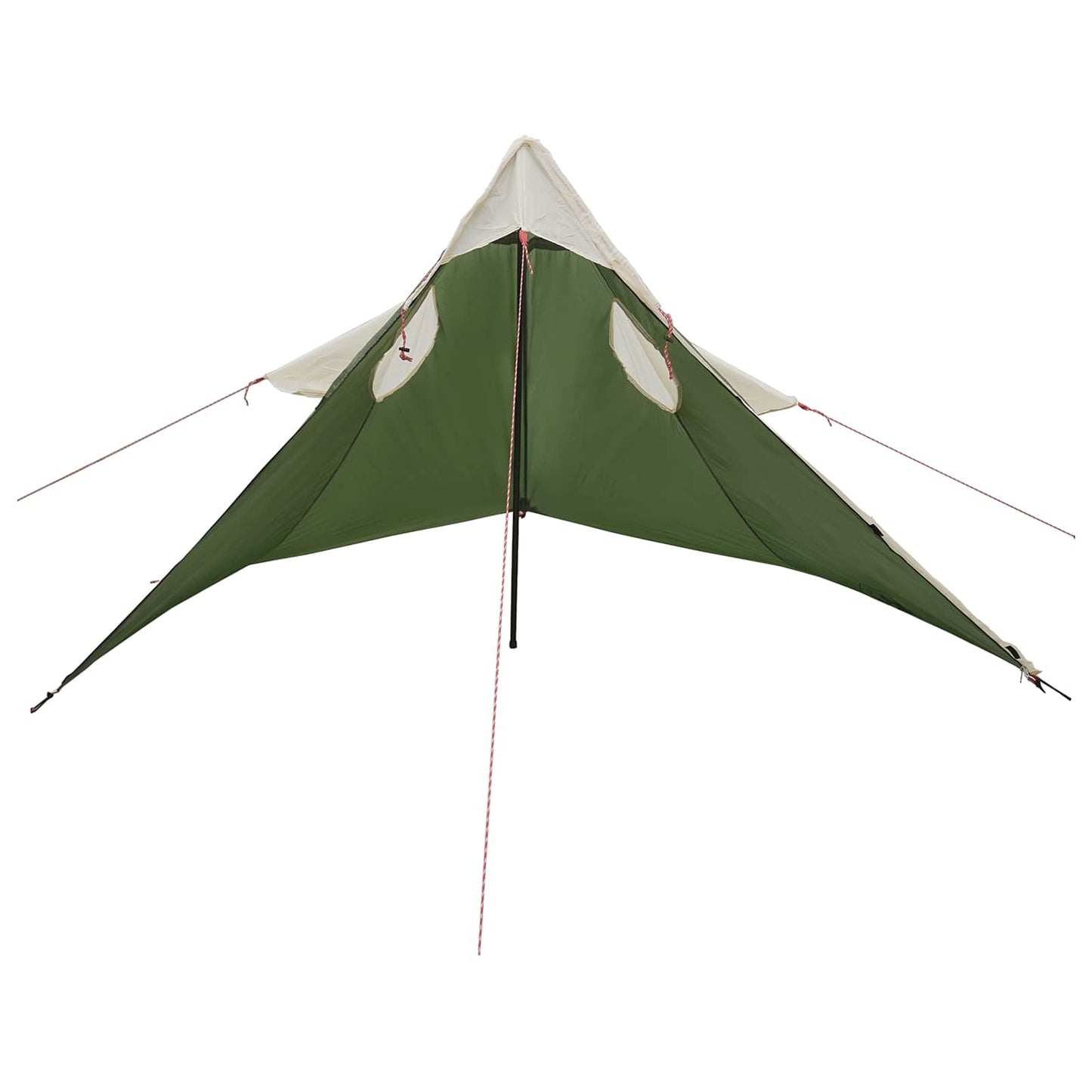2-in-1 Rain Poncho with Hood Green 262 x 126 x 130 cm
