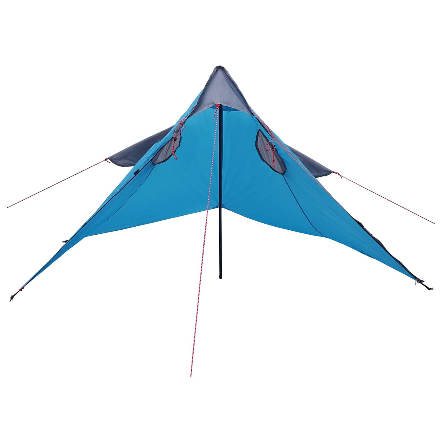 2-in-1 Rain Poncho with Hood Blue 262 x 126 x 130 cm