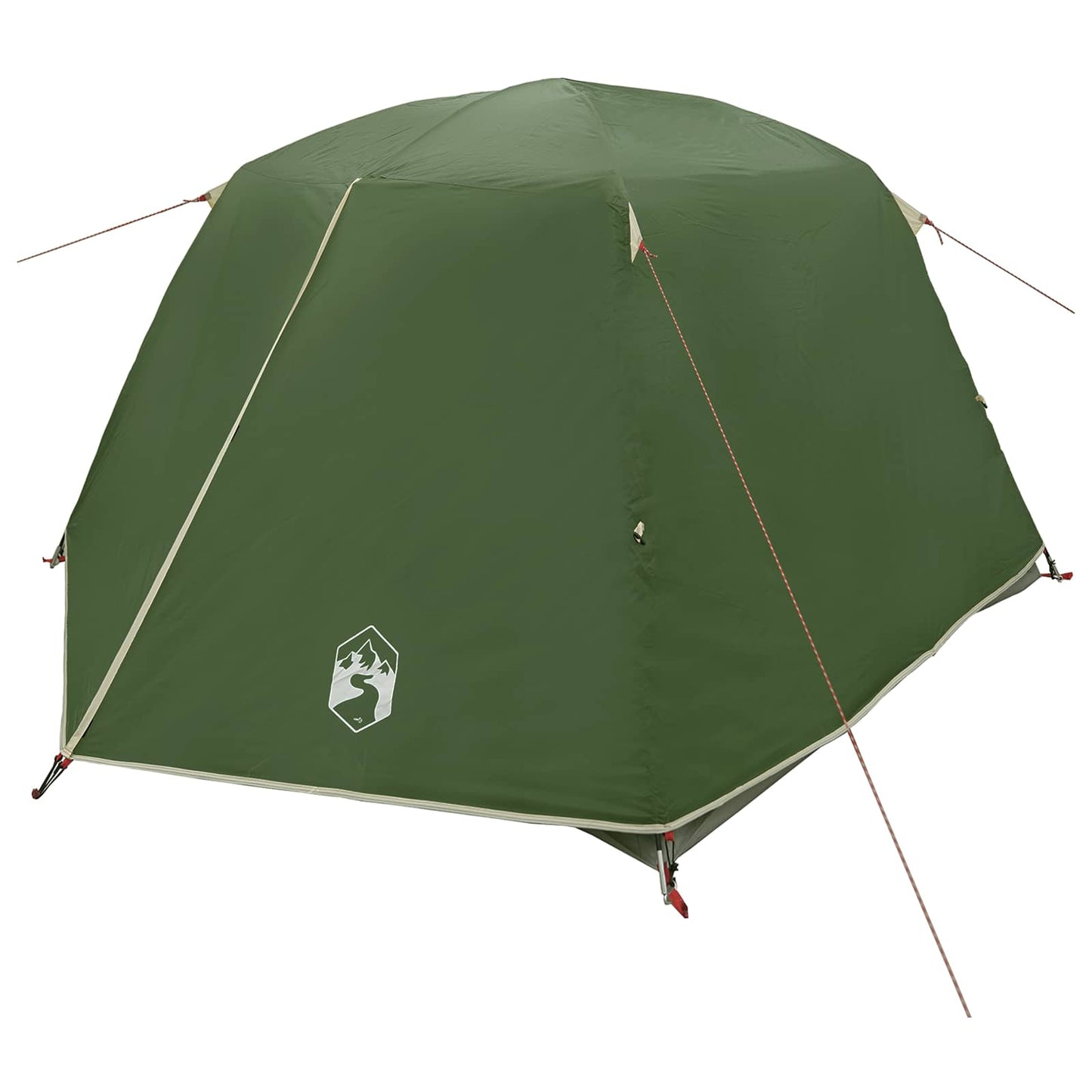 Backpacking Tent Green 2-Person 185T Polyester with PU Coating