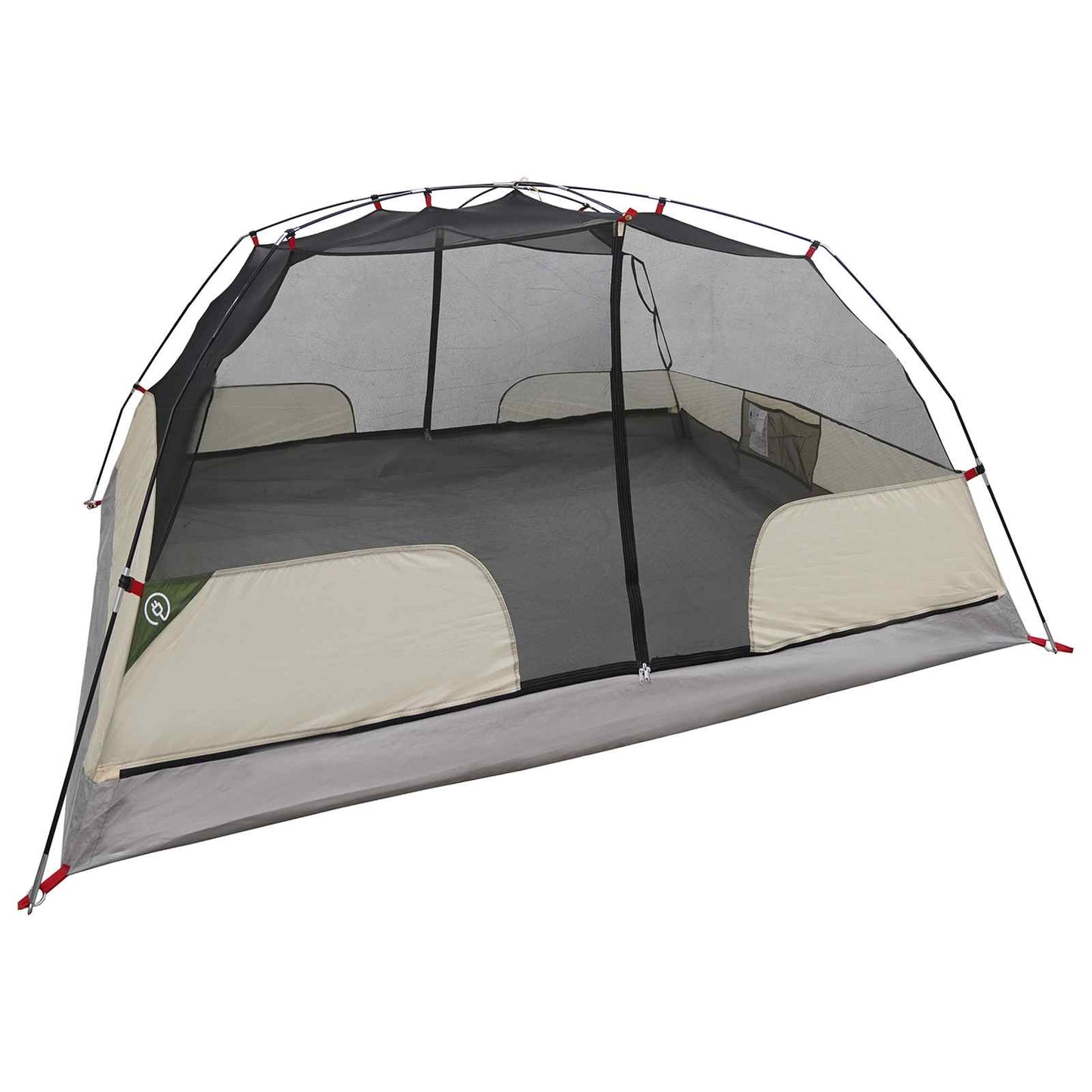 Backpacking Tent Green 2-Person 185T Polyester with PU Coating