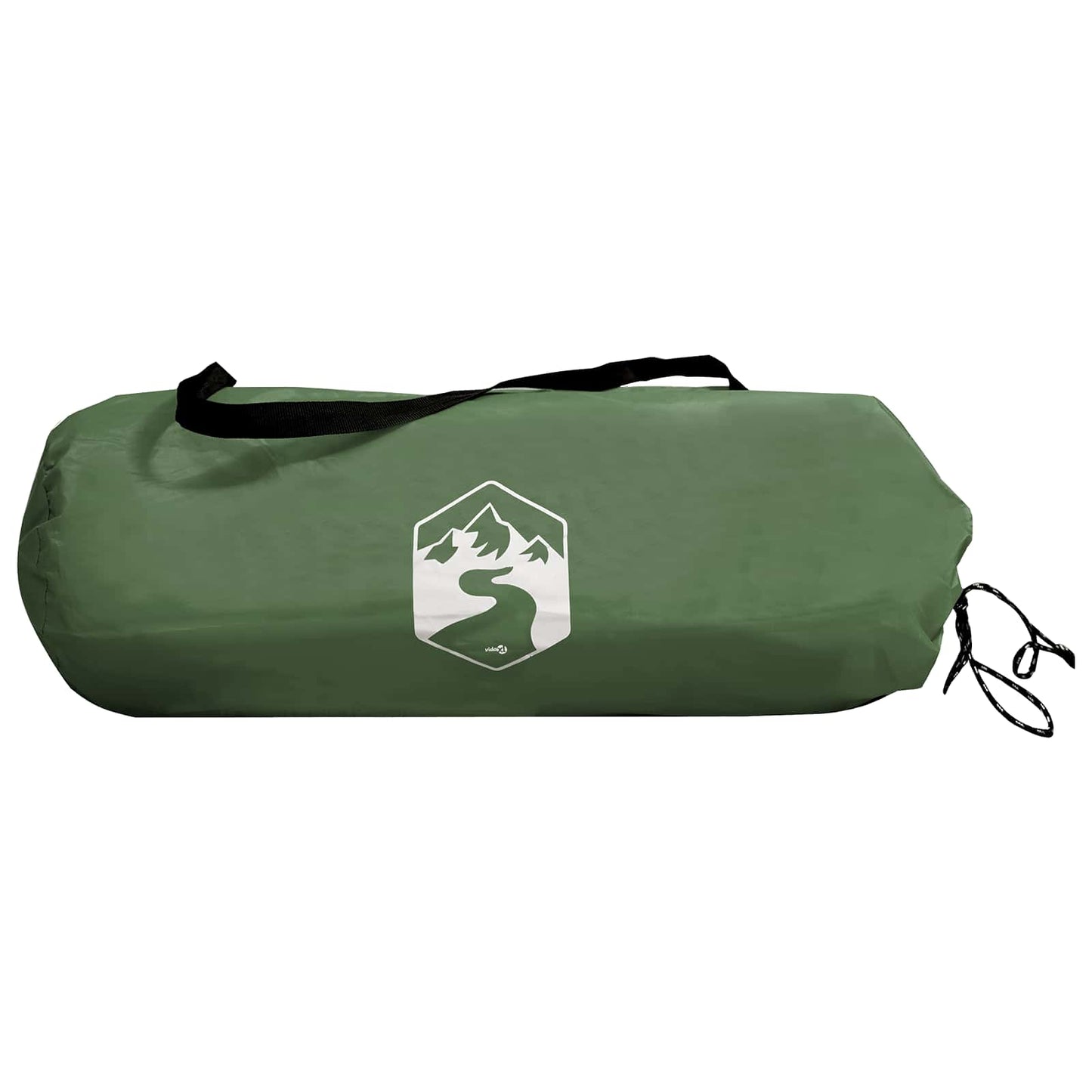 Backpacking Tent Green 4-Person 185T Polyester with PU Coating