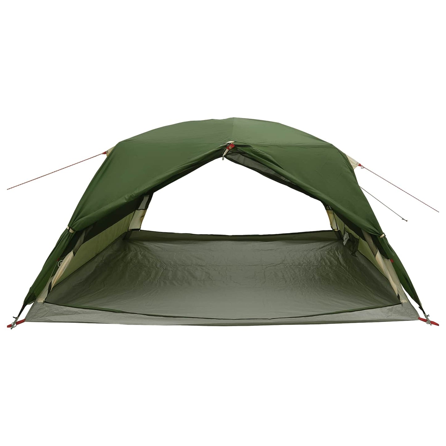Backpacking Tent Green 4-Person 185T Polyester with PU Coating