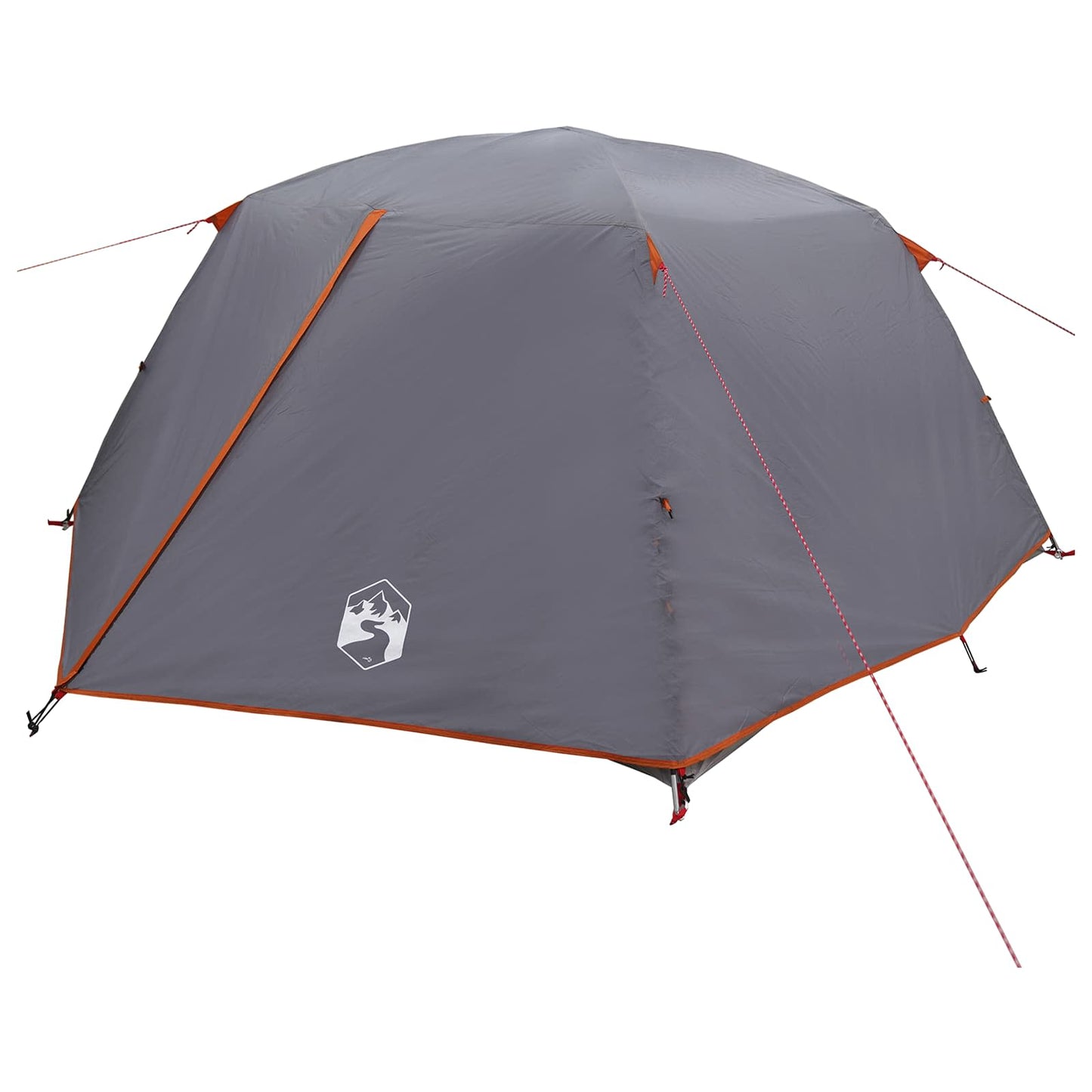 Backpacking Tent Grey and Orange 4-Person