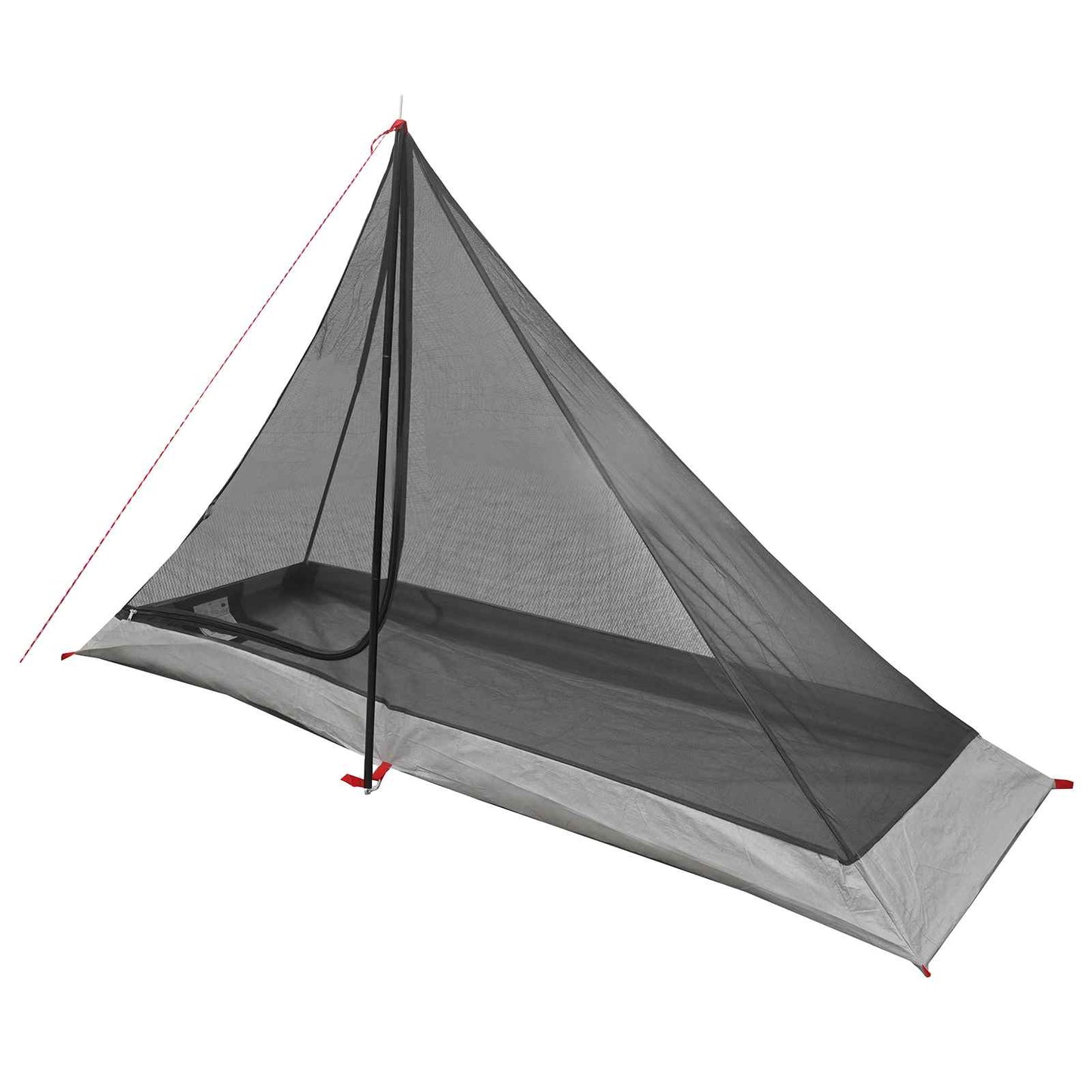 Backpacking Tent Grey and Orange 222 x 85 x 125 cm