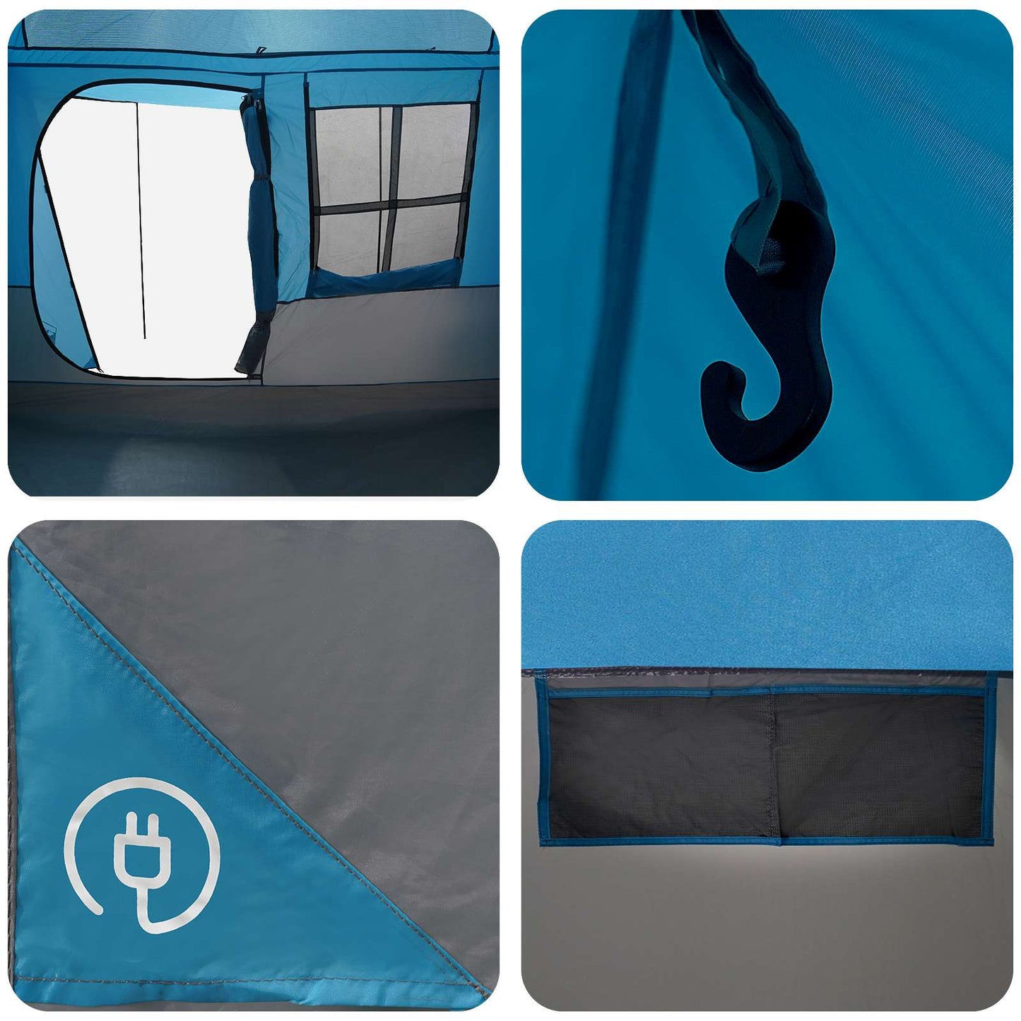 Tunnel Tent Blue 275 x 240 x 200 cm