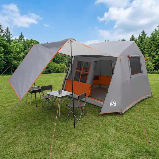 Tunnel Tent Grey and Orange 275 x 240 x 200 cm