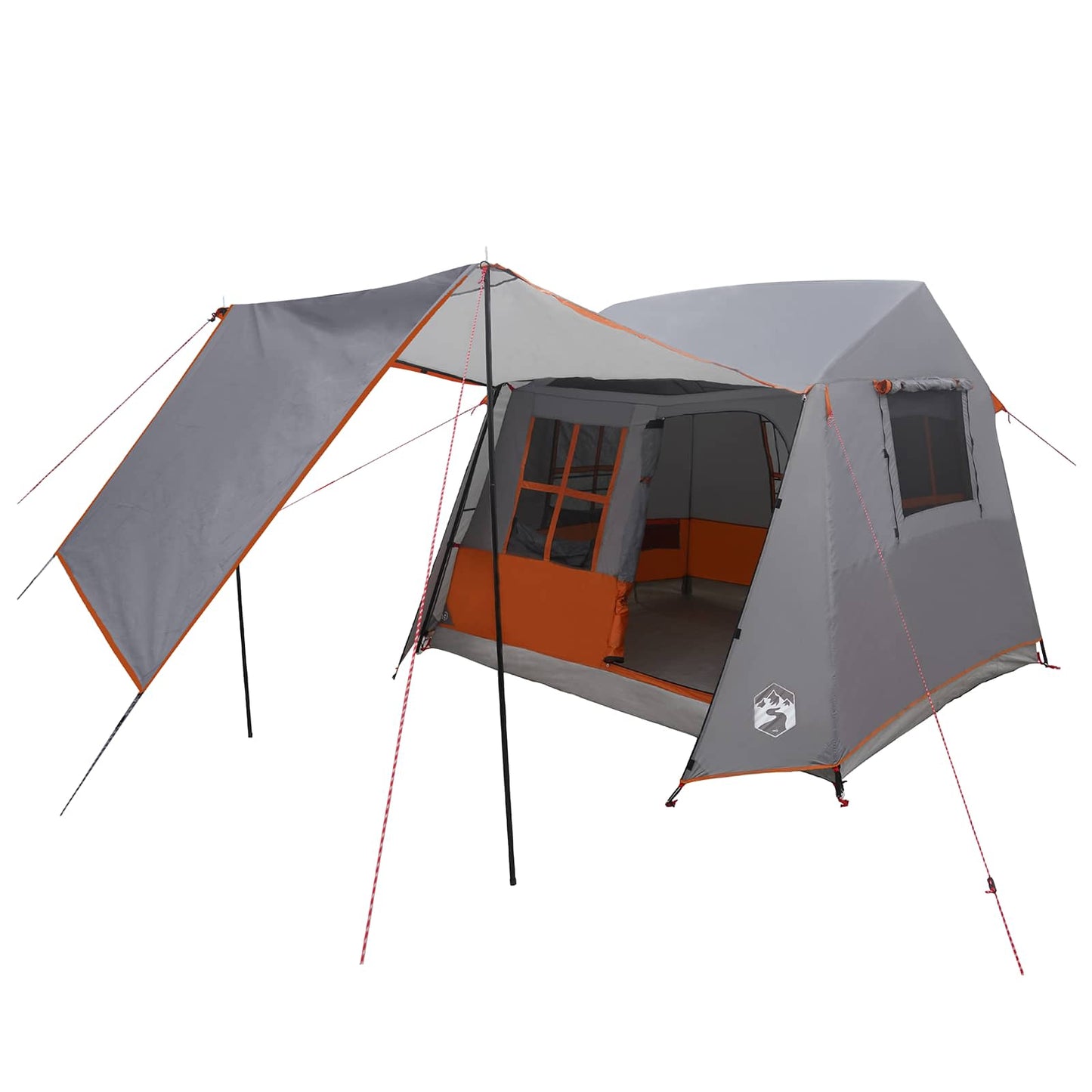 Tunnel Tent Grey and Orange 275 x 240 x 200 cm