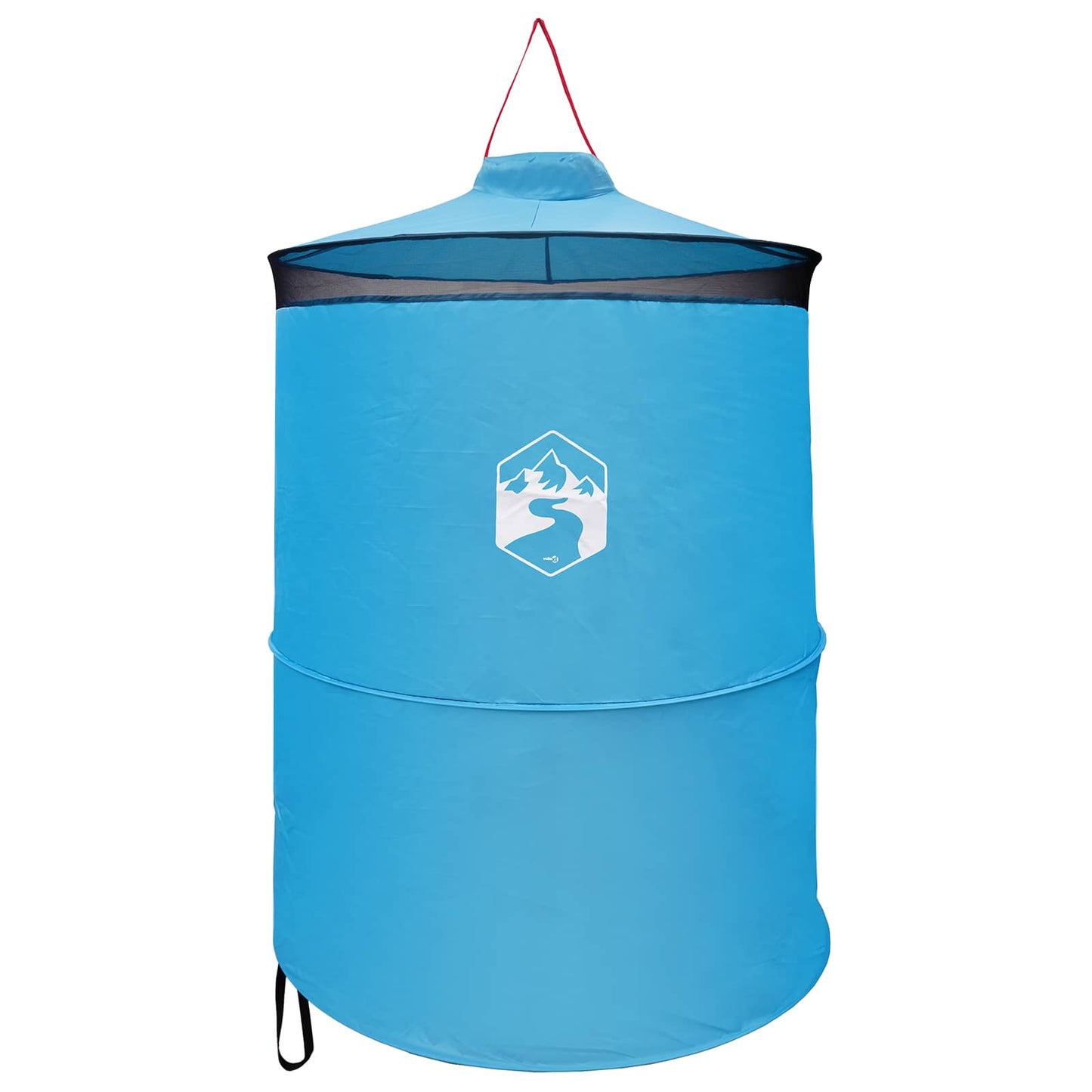 Pop-up Toilet Tent with Hanging Rope Blue 97 x 126 cm