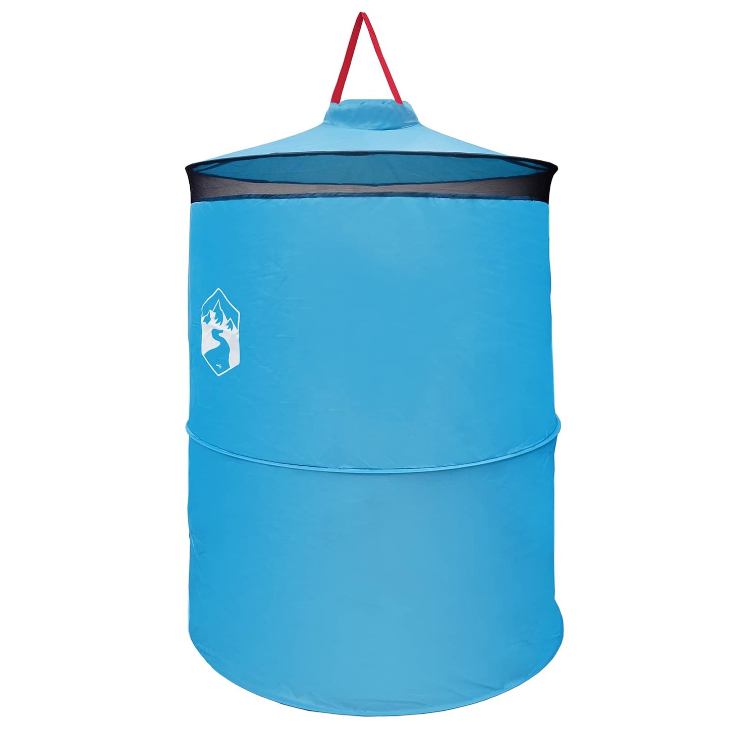 Pop-up Toilet Tent with Hanging Rope Blue 97 x 126 cm