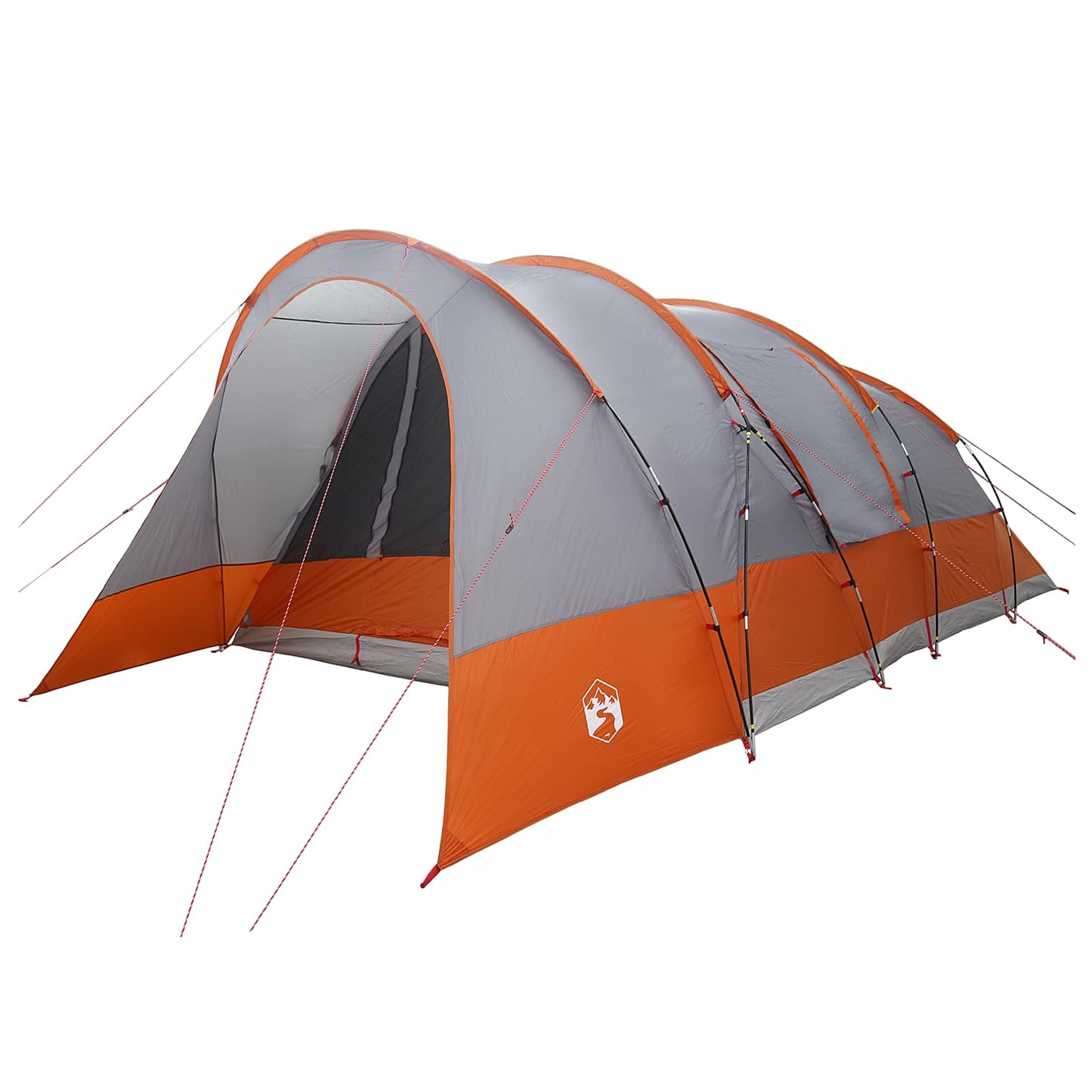 Tunnel Tent Grey and Orange 560 x 395 x 212 cm