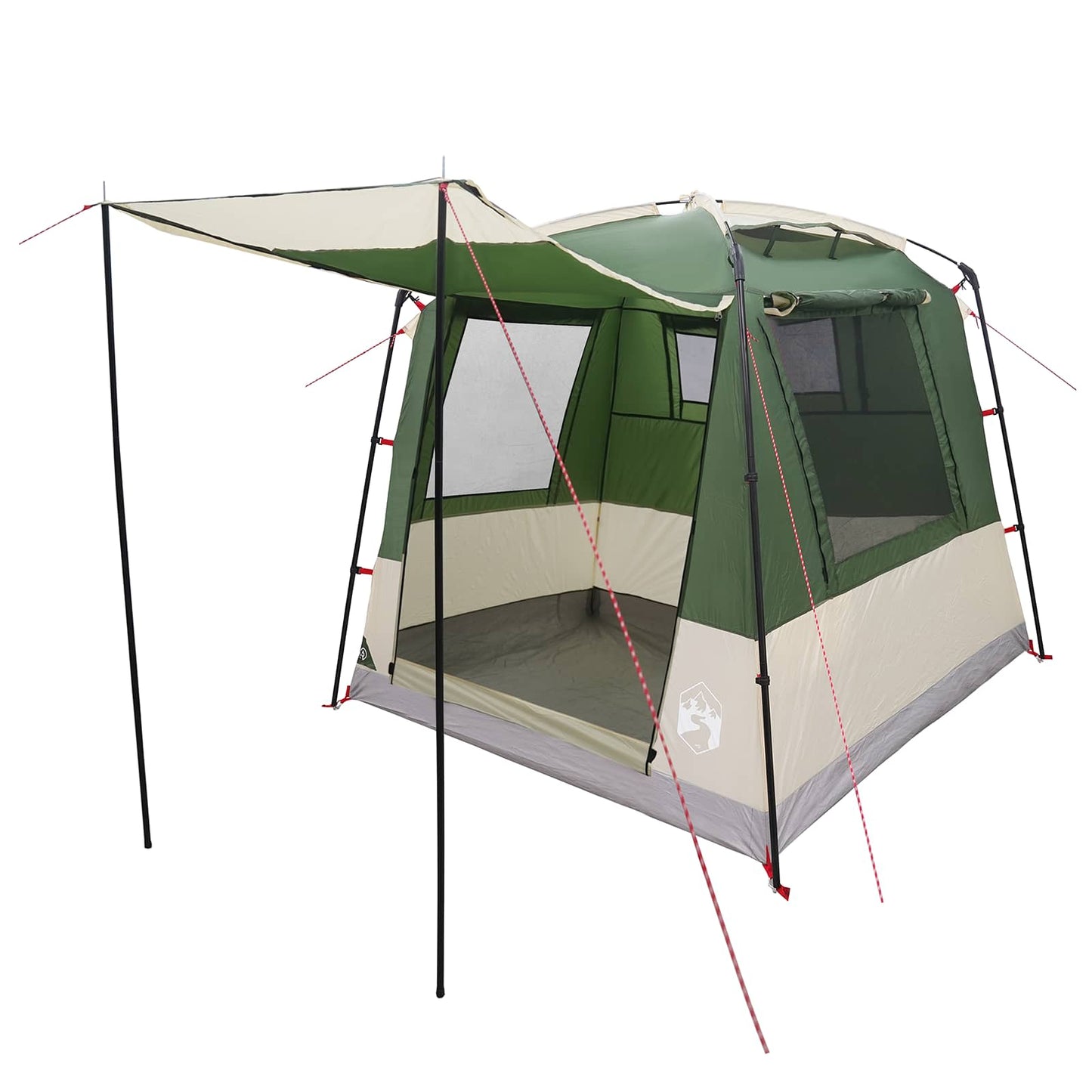 Party Tent Green 4-Person 185T Polyester with PU Coating