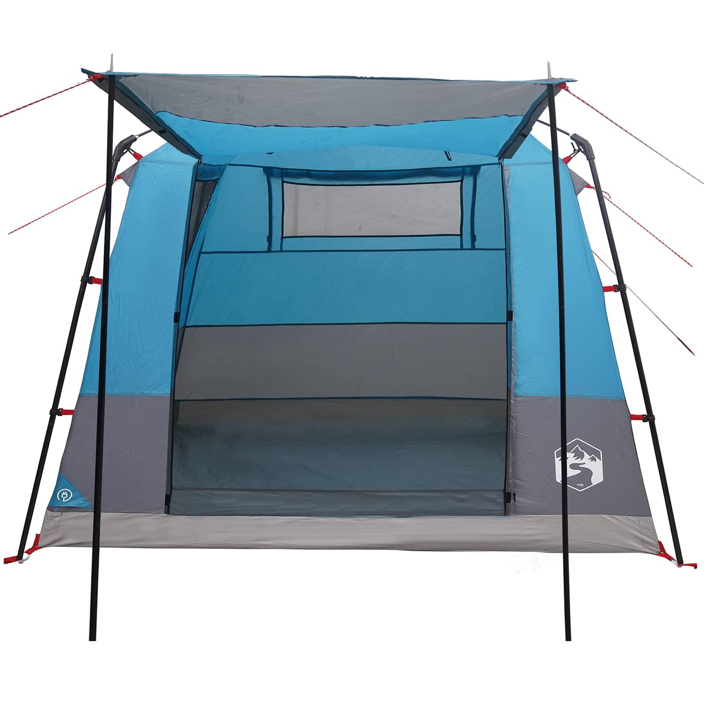 Party Tent Blue 10-Person 185T Polyester with PU Coating